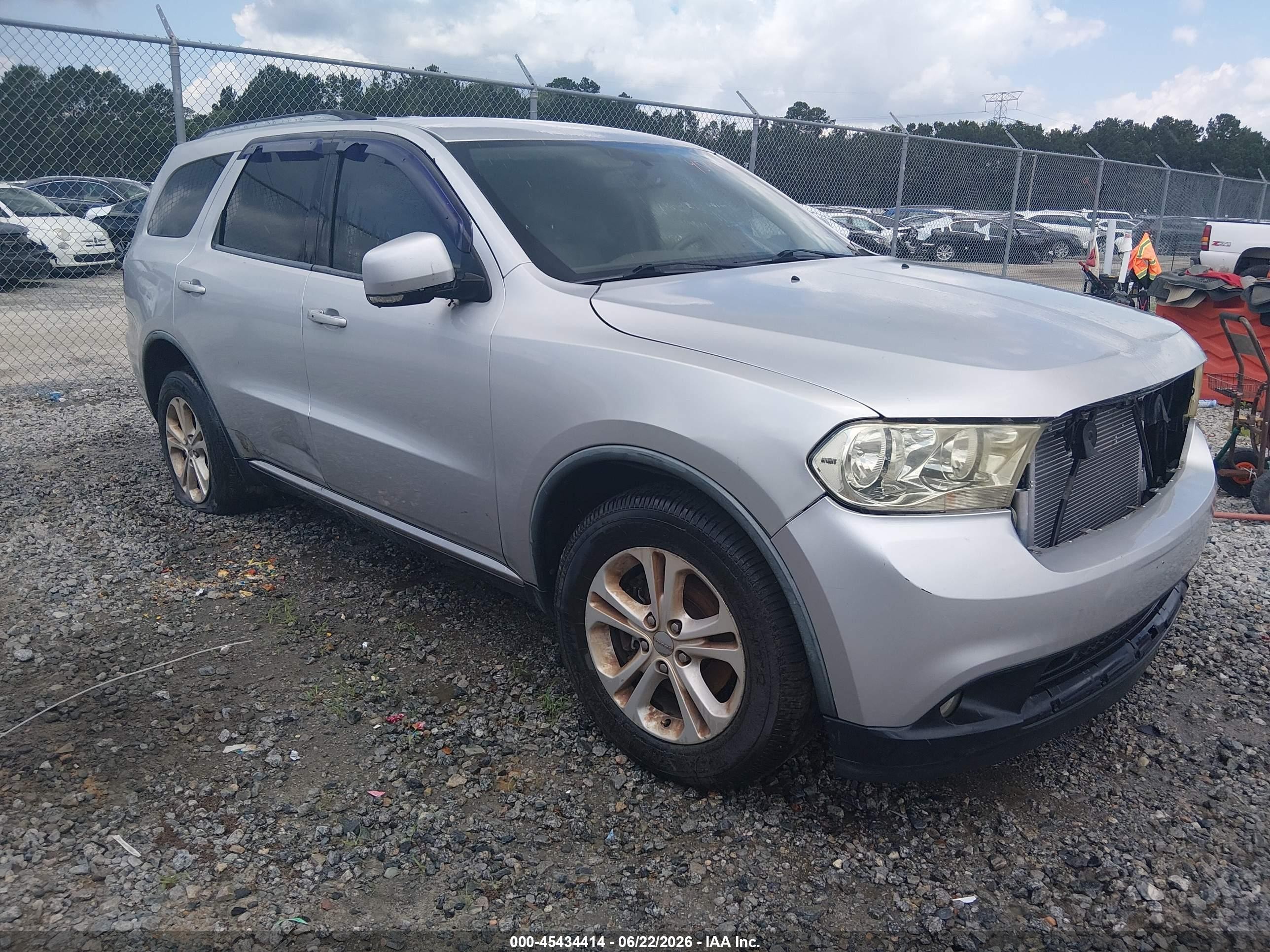 2011 Dodge Durango Crew Gray vin: 1D4RD4GG9BC630318