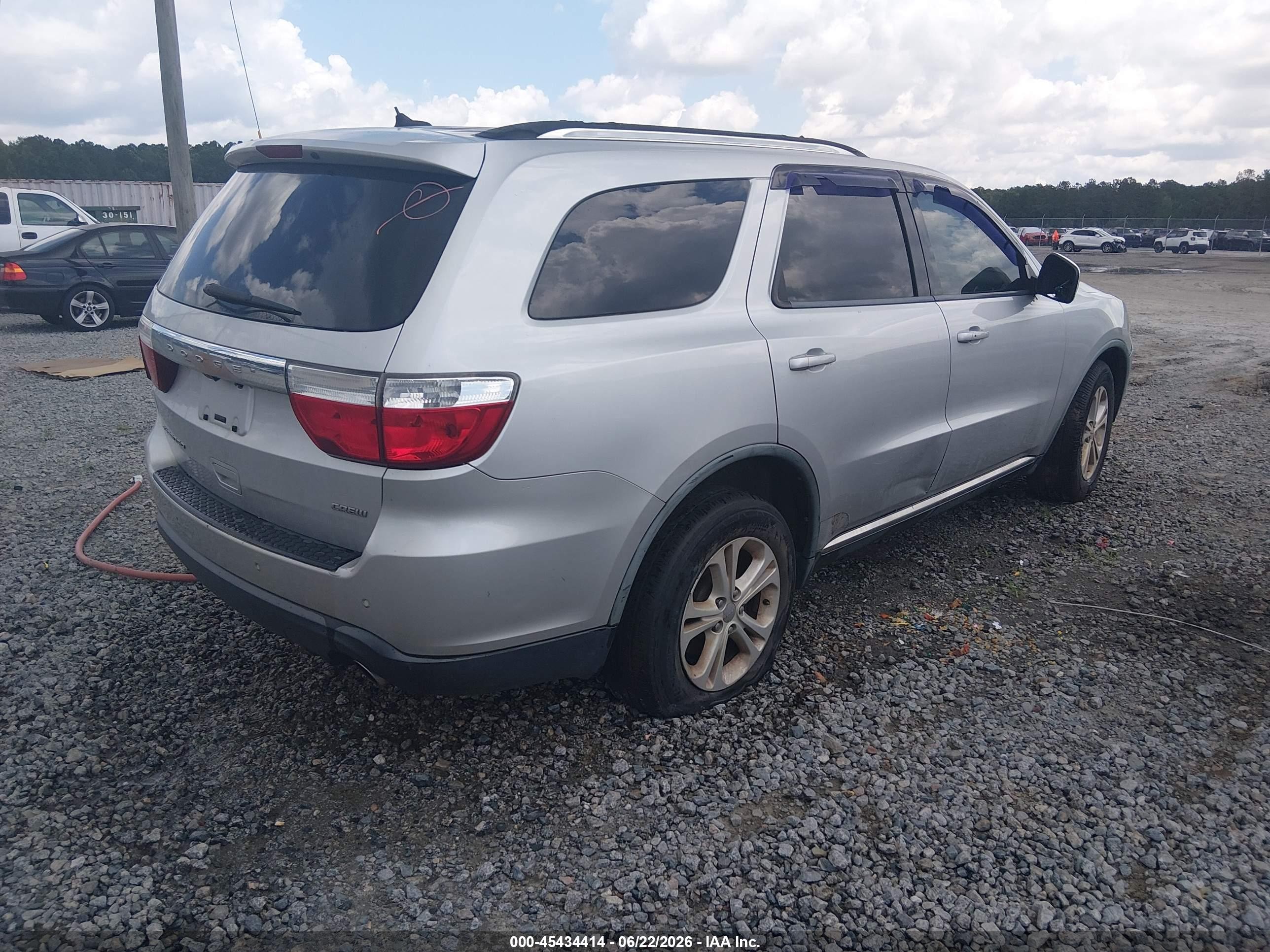 2011 Dodge Durango Crew Gray vin: 1D4RD4GG9BC630318