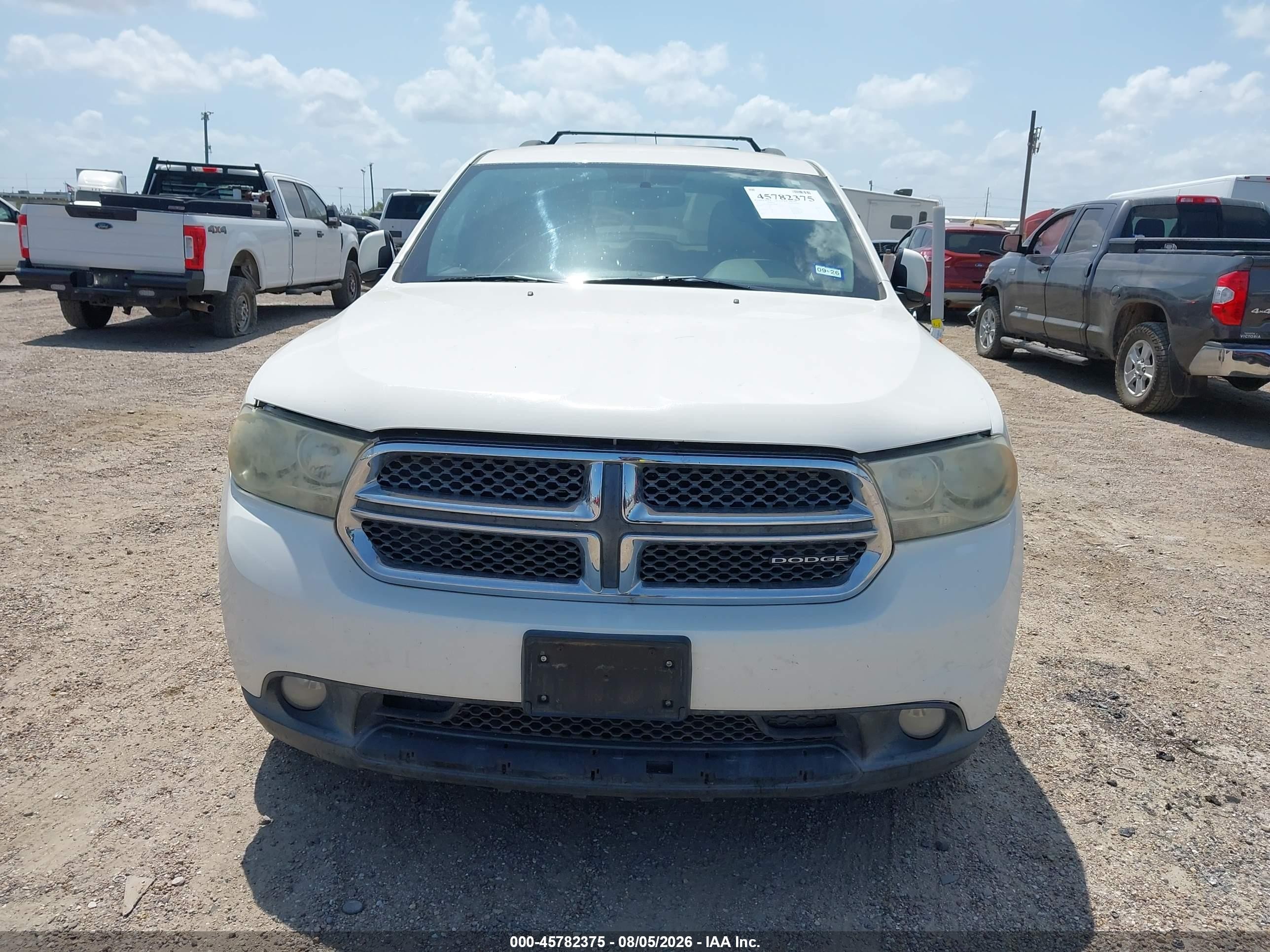 2011 Dodge Durango Crew White vin: 1D4RD4GGXBC660086