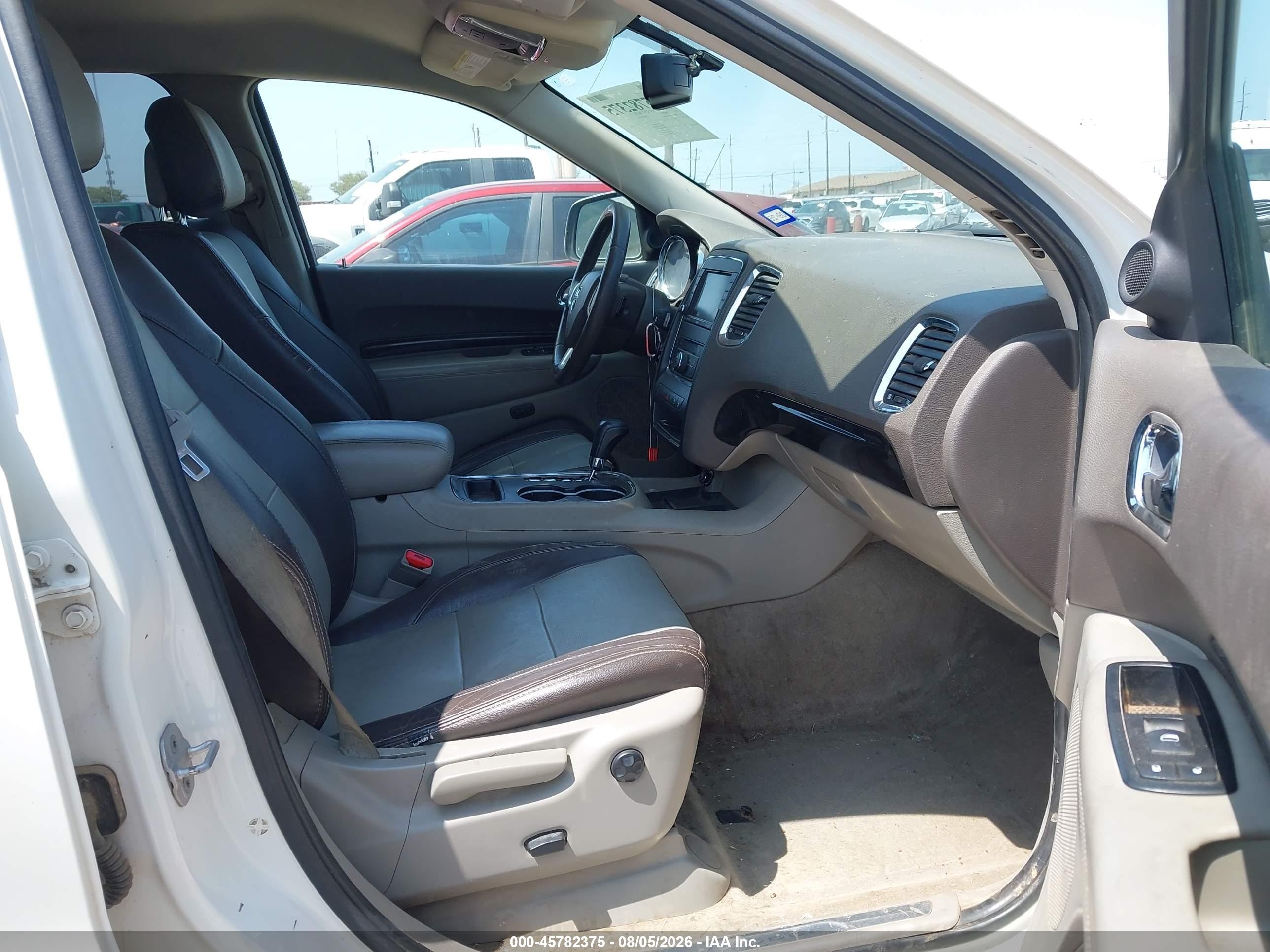 2011 Dodge Durango Crew White vin: 1D4RD4GGXBC660086