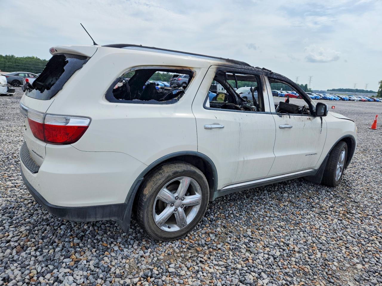 2011 Dodge Durango Citadel Белый vin: 1D4RD5GG5BC673365