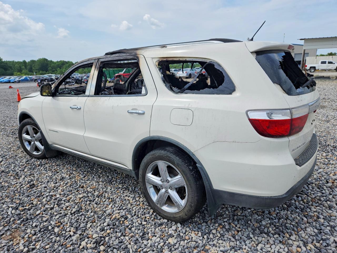 2011 Dodge Durango Citadel Белый vin: 1D4RD5GG5BC673365