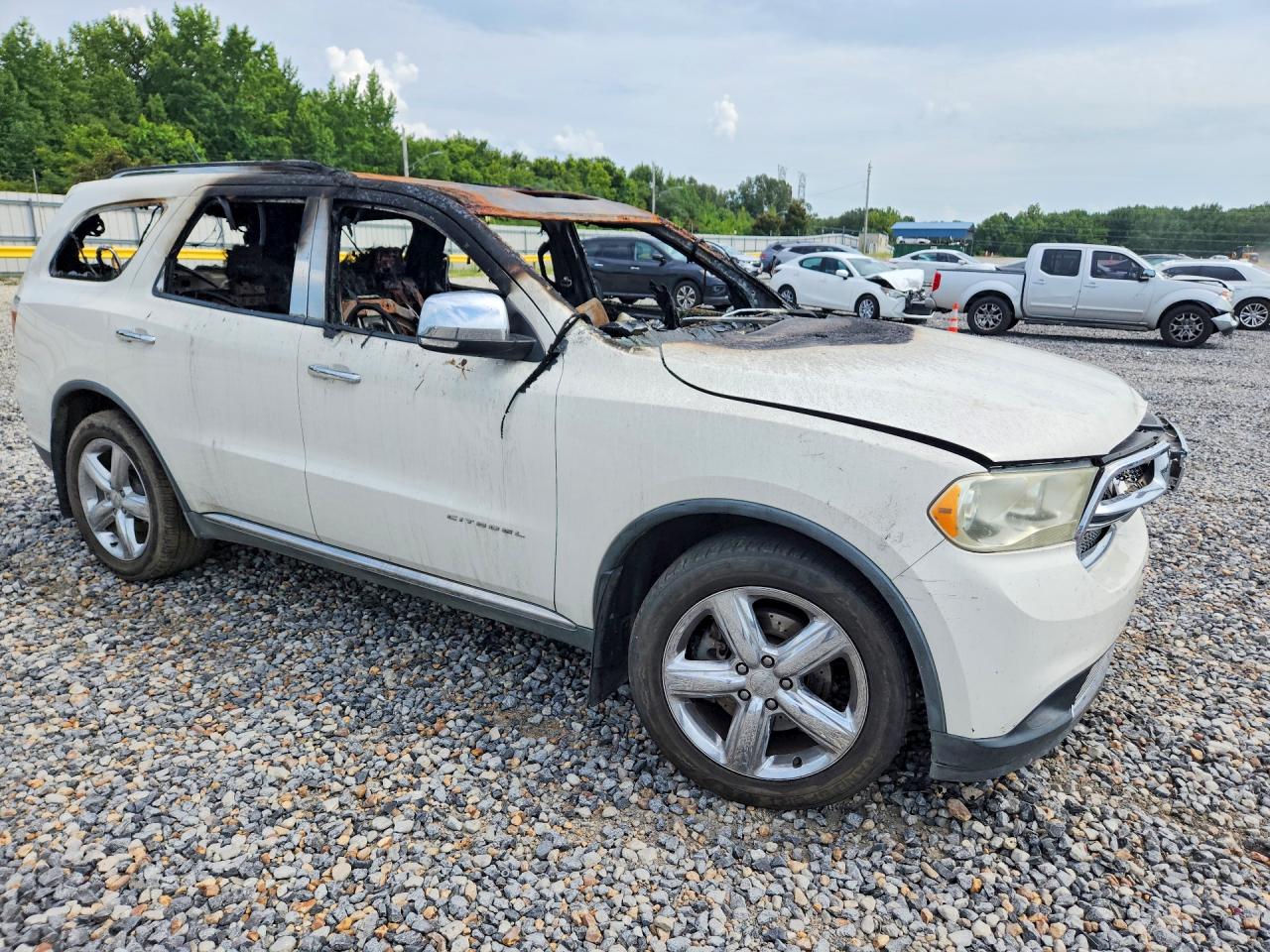 2011 Dodge Durango Citadel Белый vin: 1D4RD5GG5BC673365