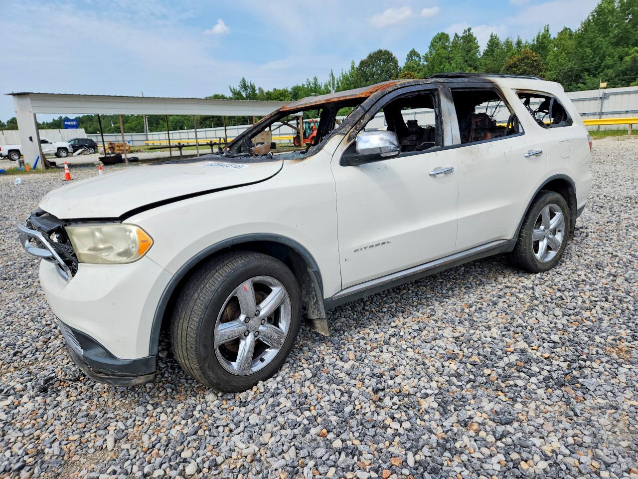 2011 Dodge Durango Citadel Белый vin: 1D4RD5GG5BC673365