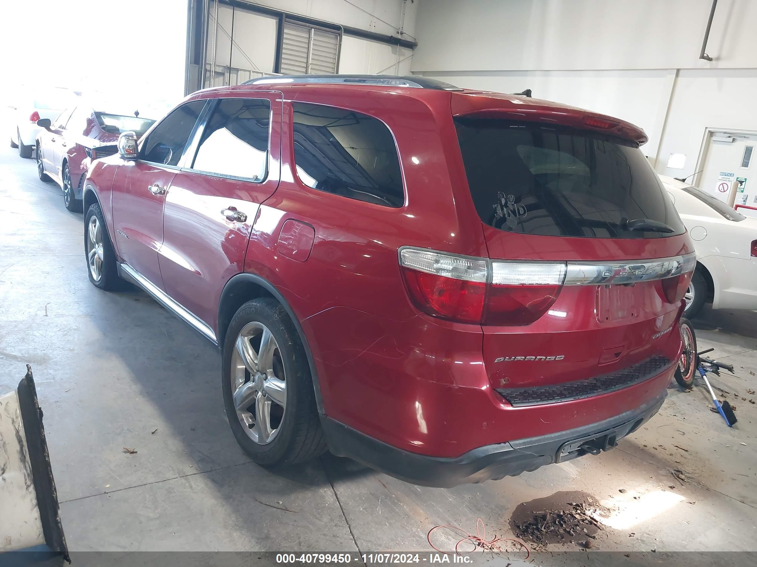 2011 Dodge Durango Citadel Red vin: 1D4RD5GG6BC613627