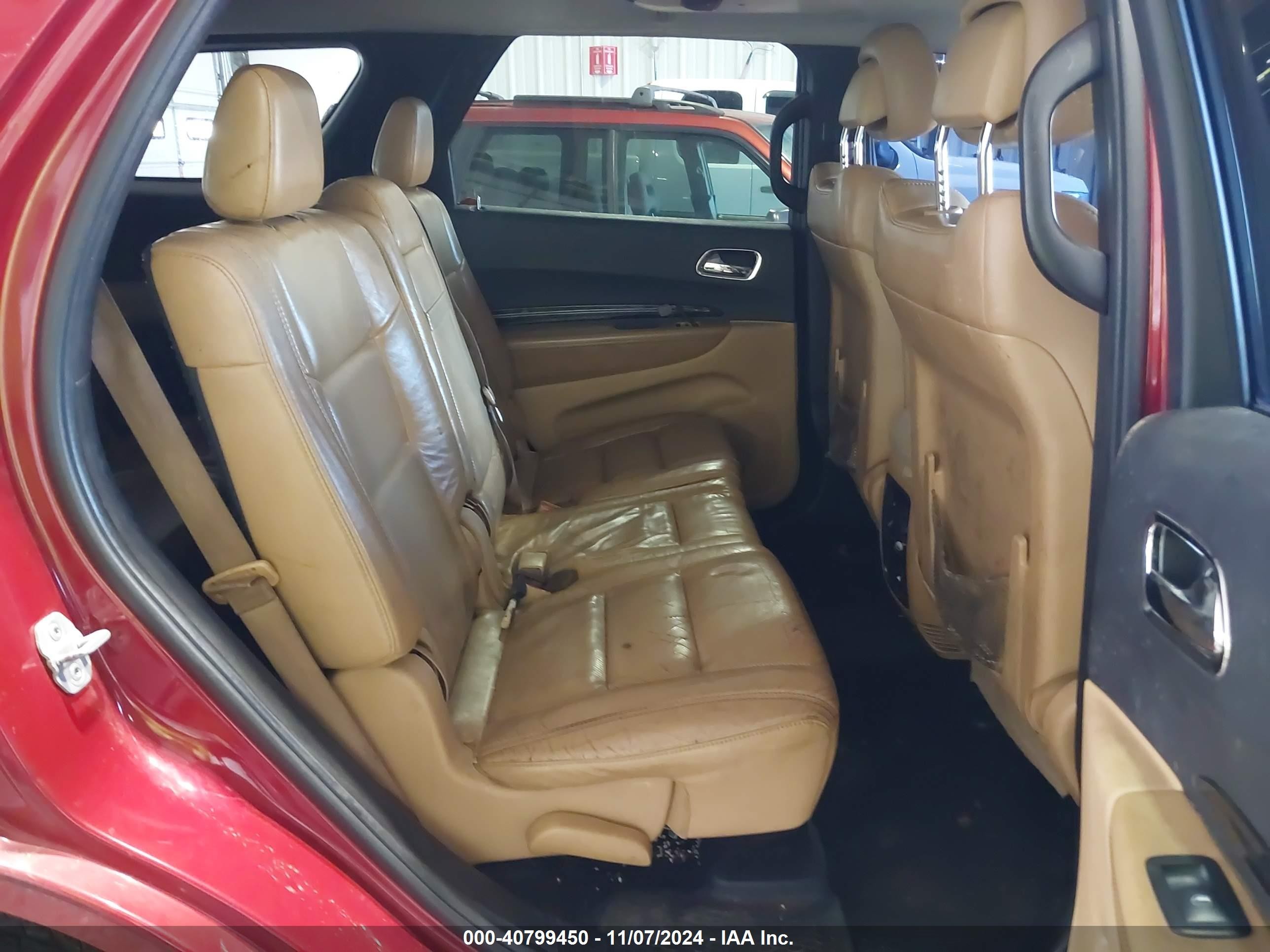 2011 Dodge Durango Citadel Red vin: 1D4RD5GG6BC613627