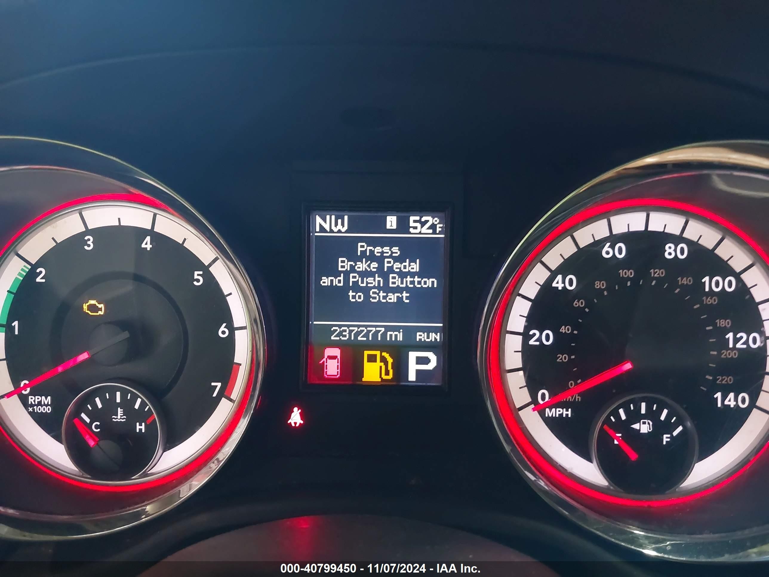 2011 Dodge Durango Citadel Red vin: 1D4RD5GG6BC613627