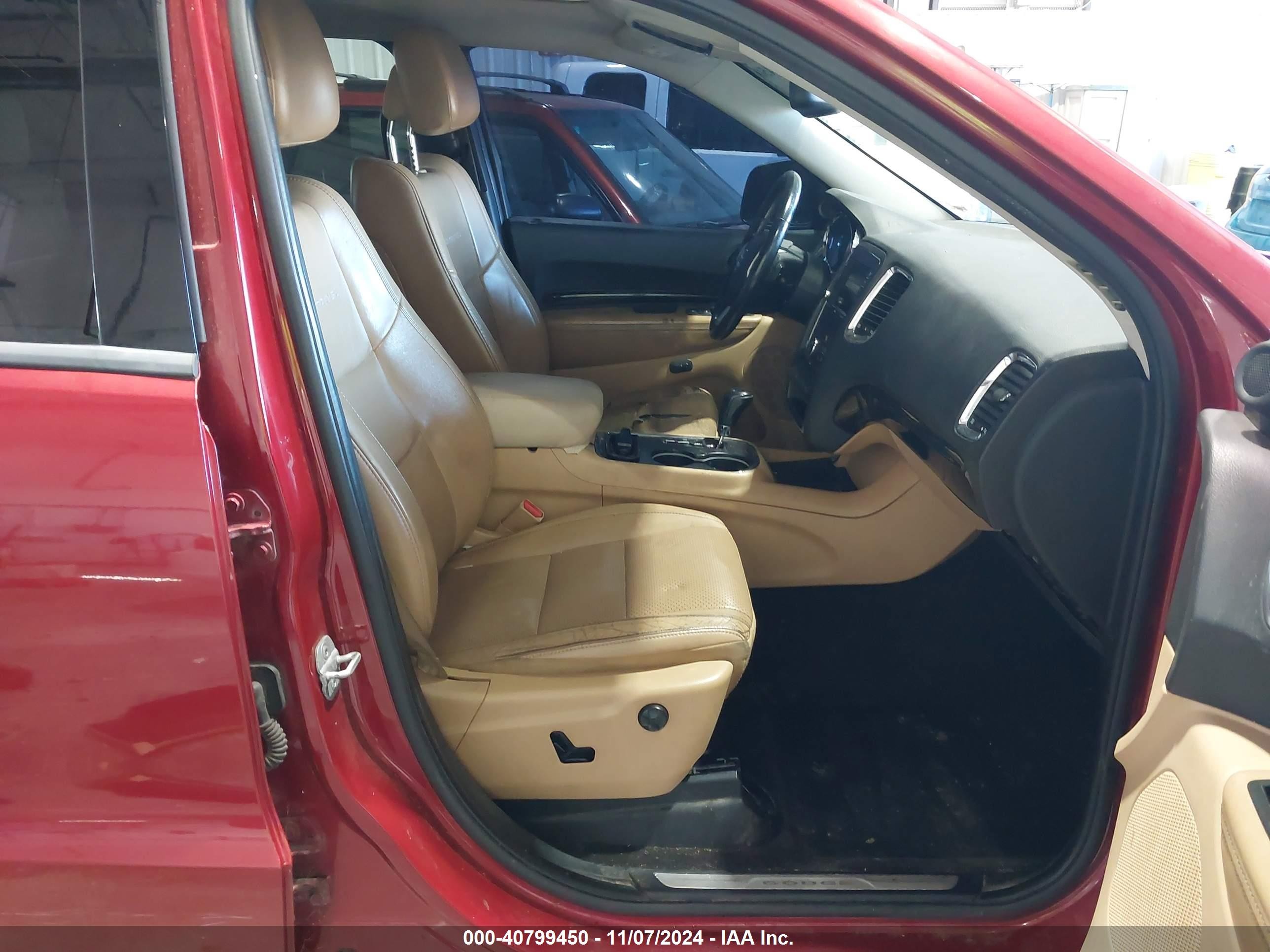 2011 Dodge Durango Citadel Red vin: 1D4RD5GG6BC613627