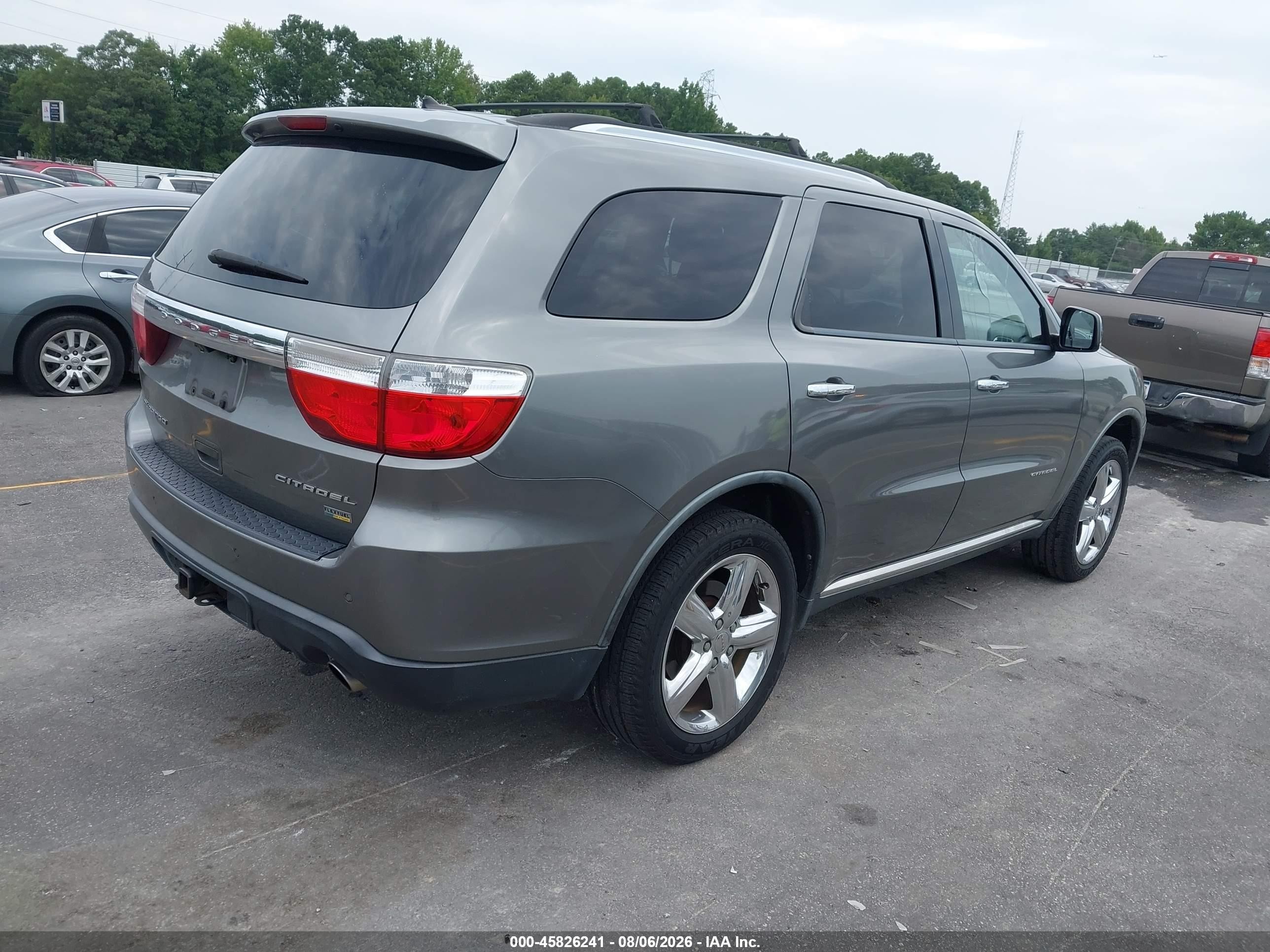 2011 Dodge Durango Citadel Серый vin: 1D4RD5GG8BC742257