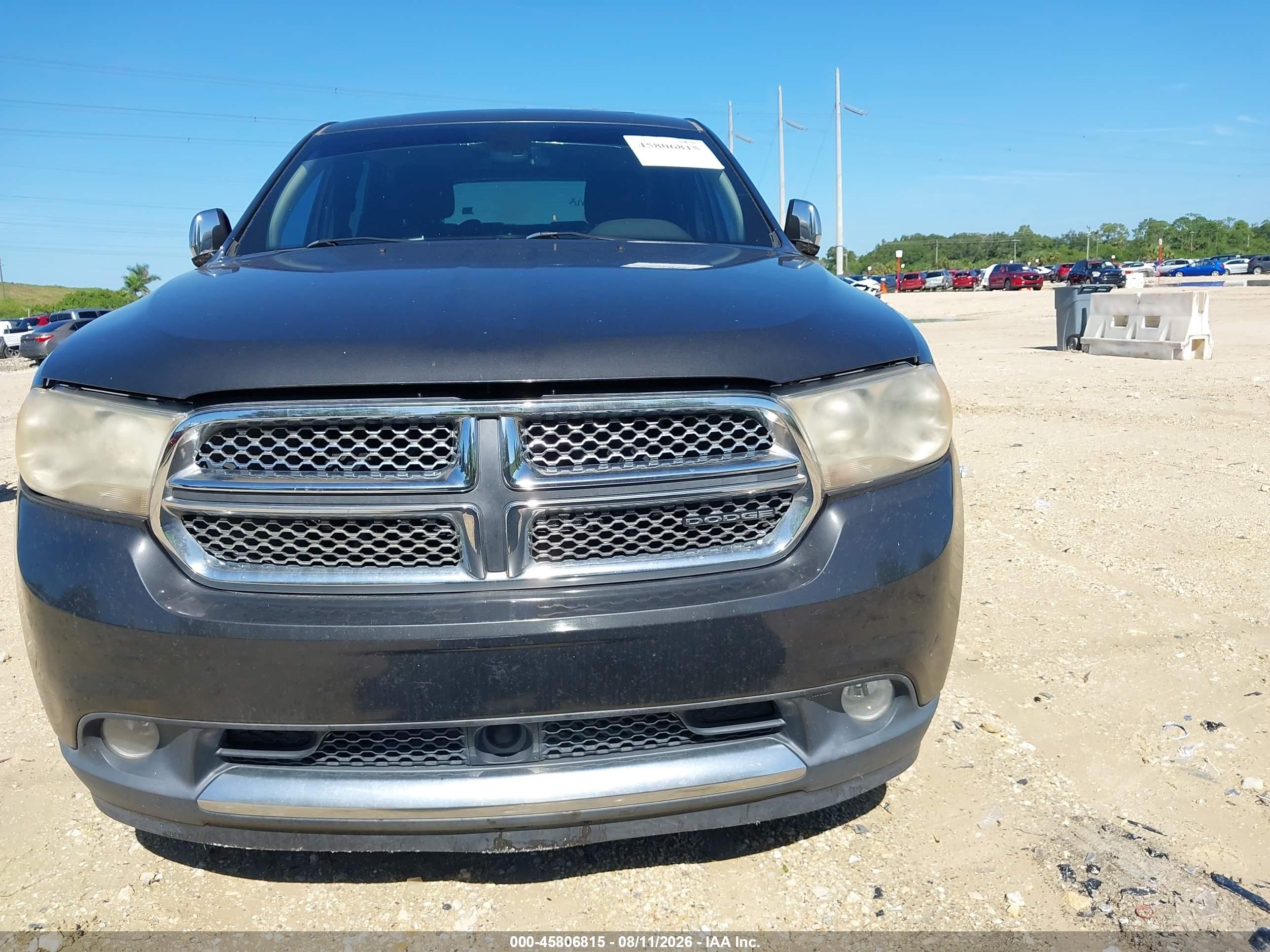 2011 Dodge Durango Citadel Gray vin: 1D4RD5GGXBC653189