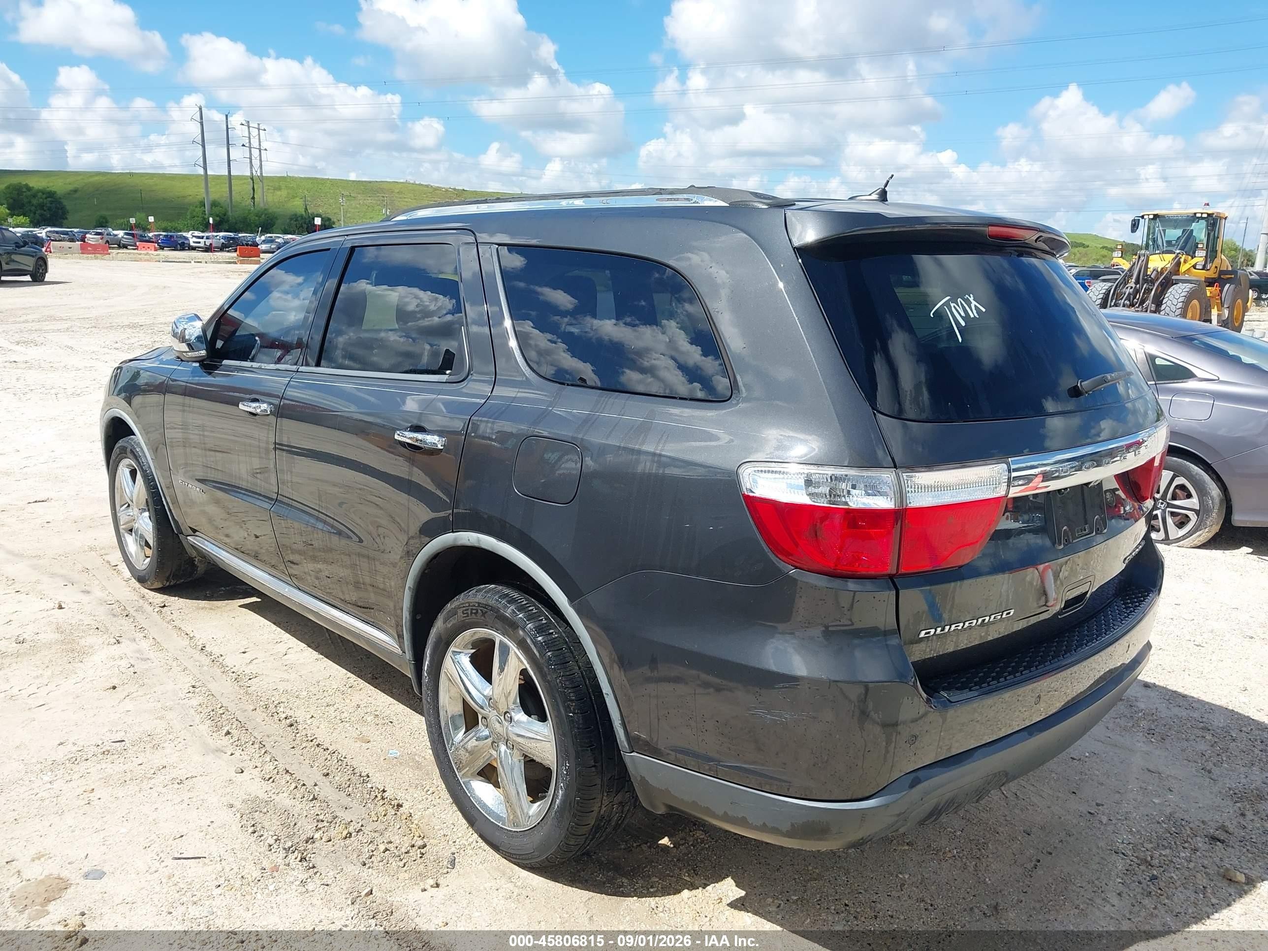 2011 Dodge Durango Citadel Gray vin: 1D4RD5GGXBC653189