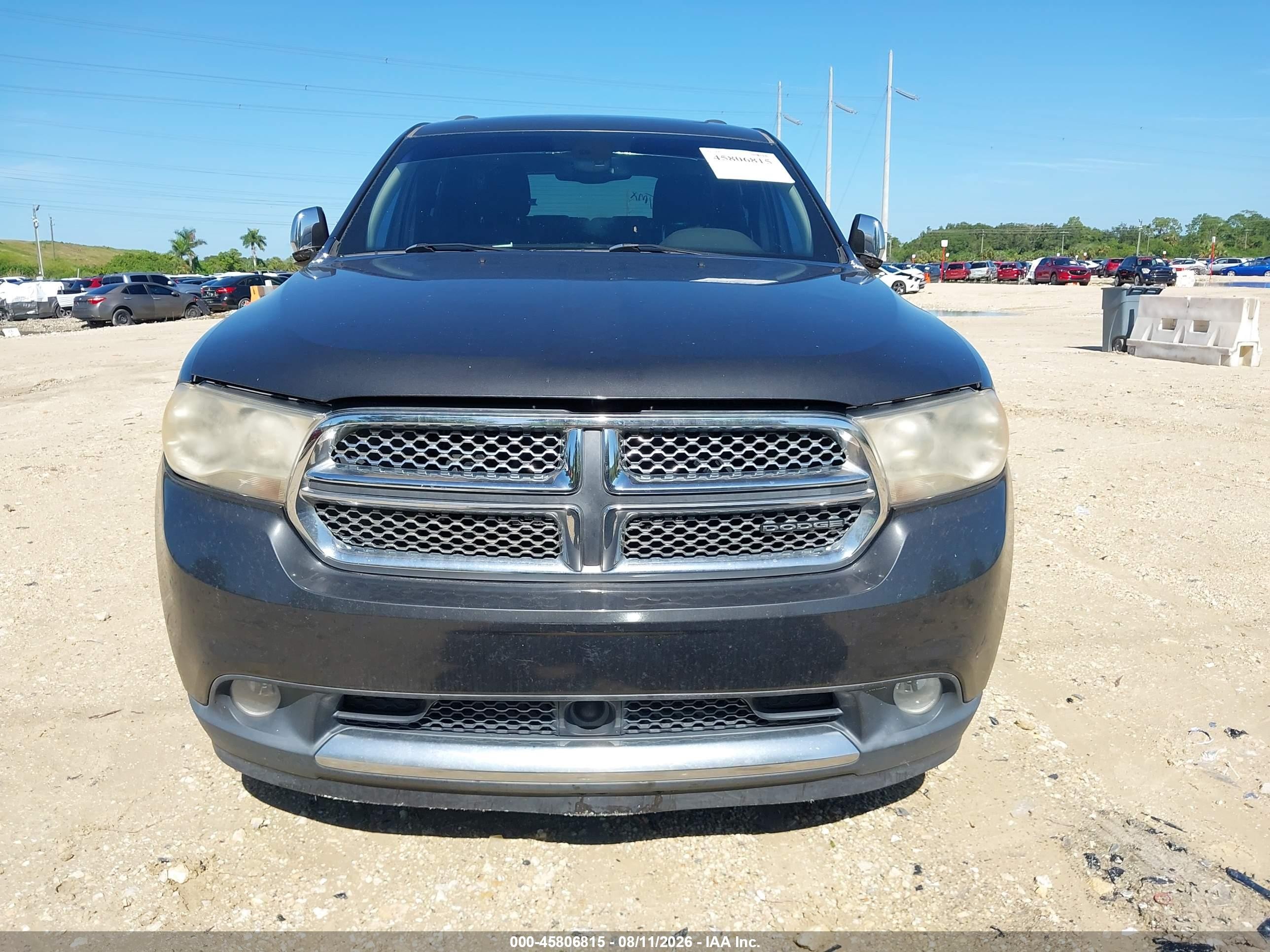 2011 Dodge Durango Citadel Gray vin: 1D4RD5GGXBC653189