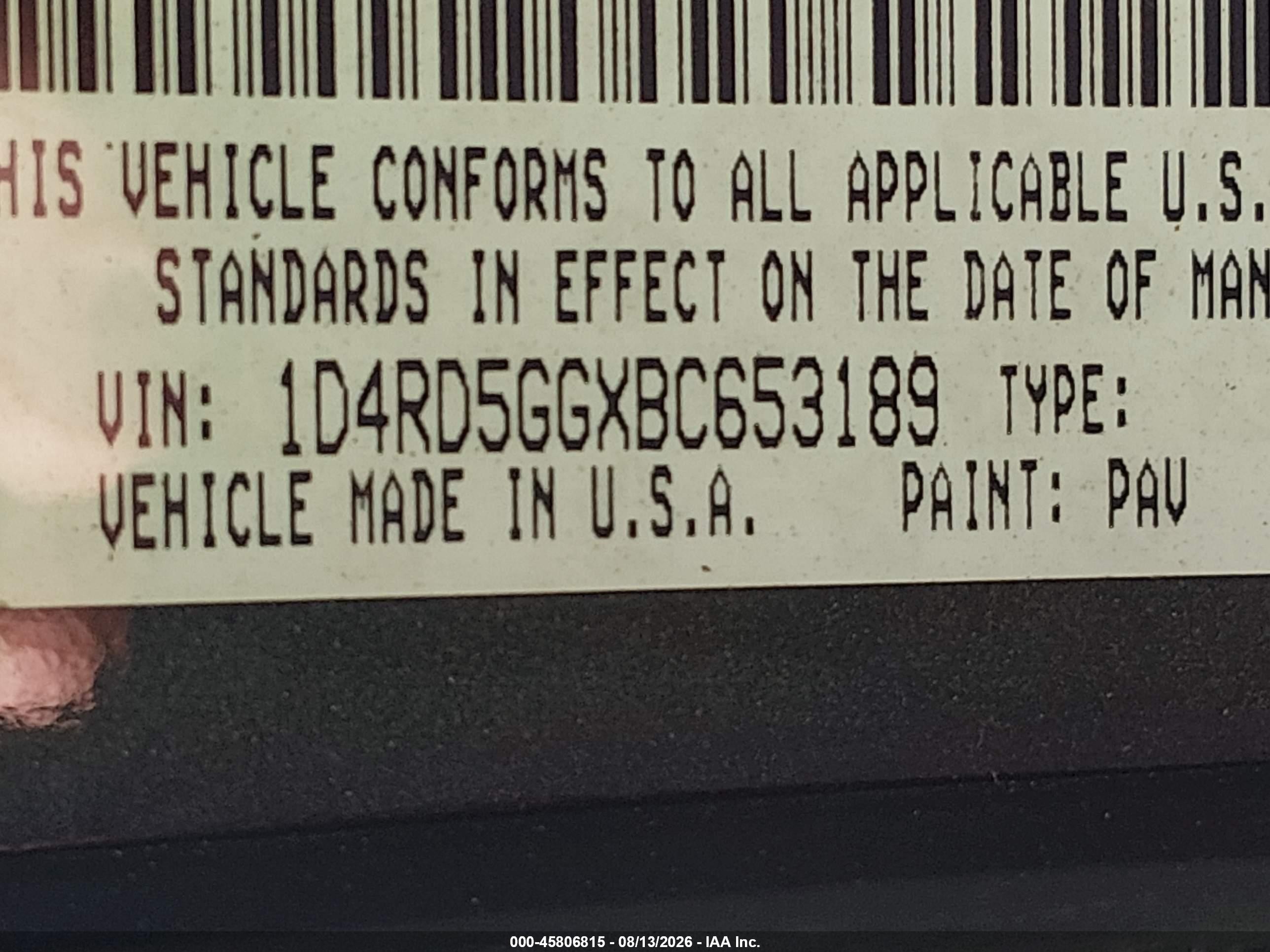 2011 Dodge Durango Citadel Gray vin: 1D4RD5GGXBC653189