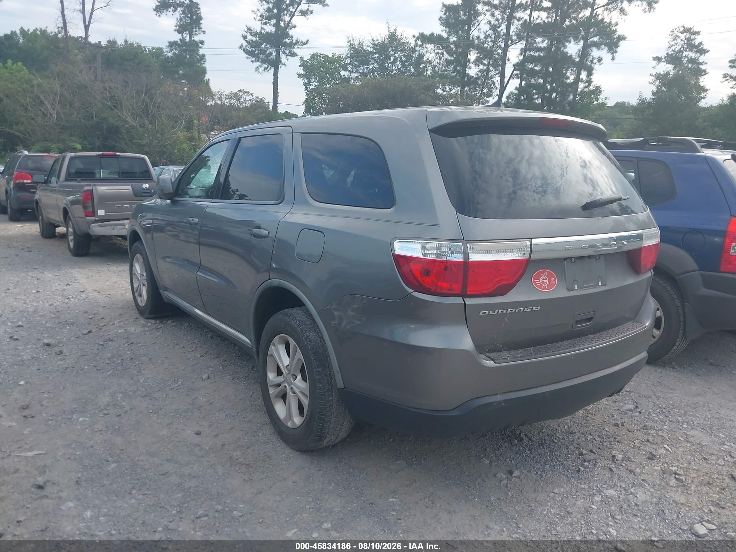 2011 Dodge Durango Express Gray vin: 1D4RE2GG2BC712487