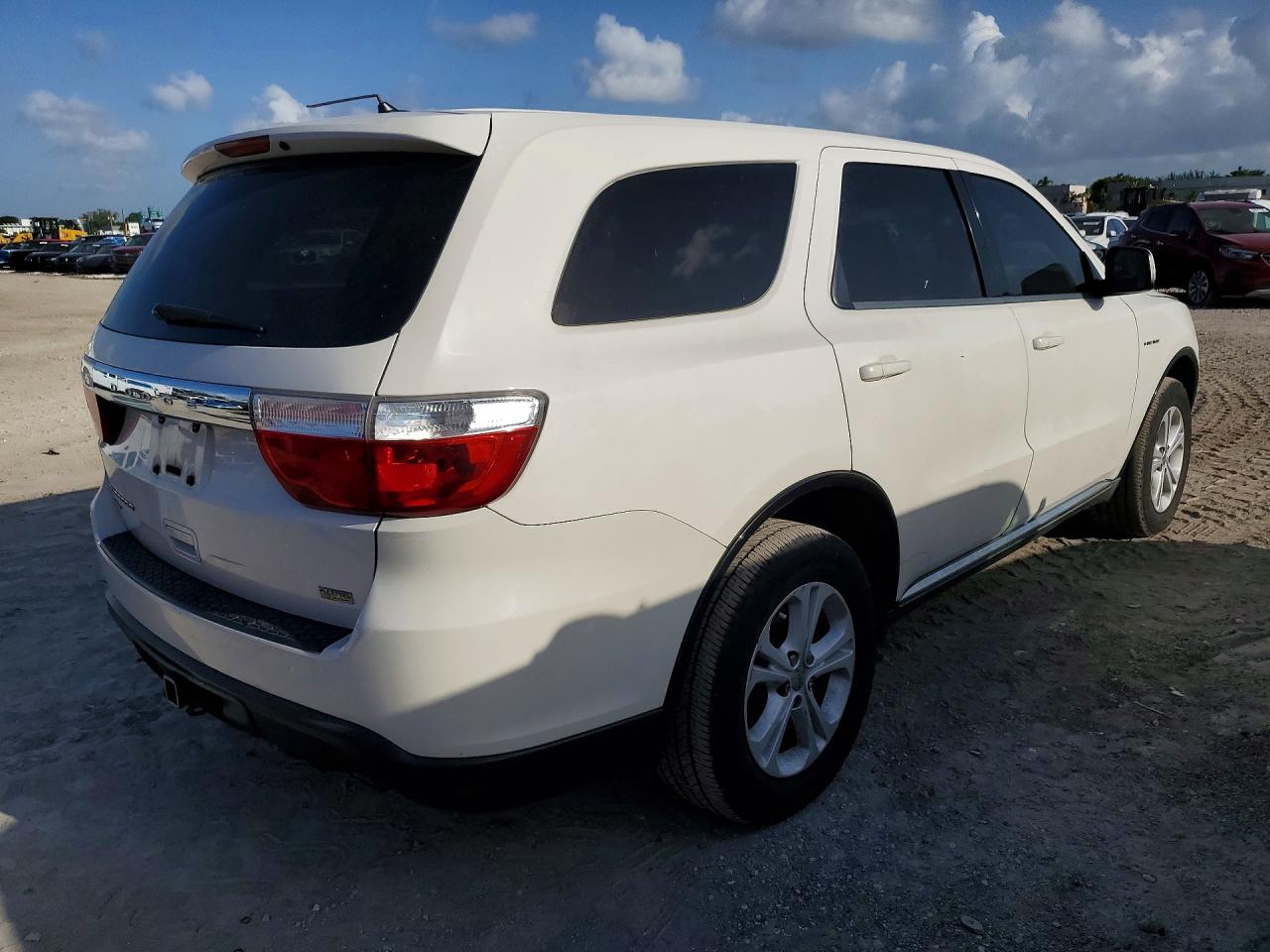 2011 Dodge Durango Express White vin: 1D4RE2GG4BC635508