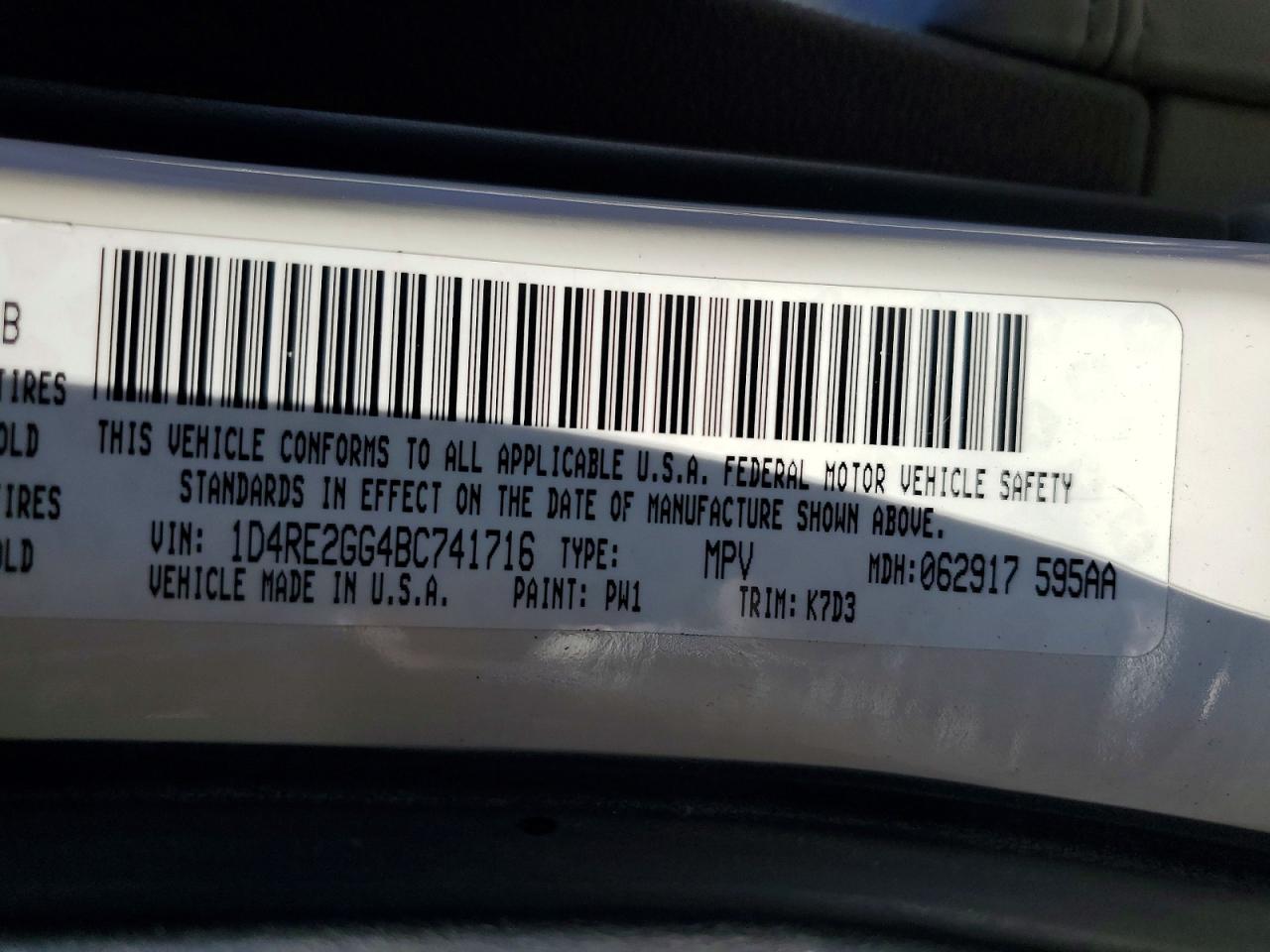 2011 Dodge Durango Express Blue vin: 1D4RE2GG4BC741716