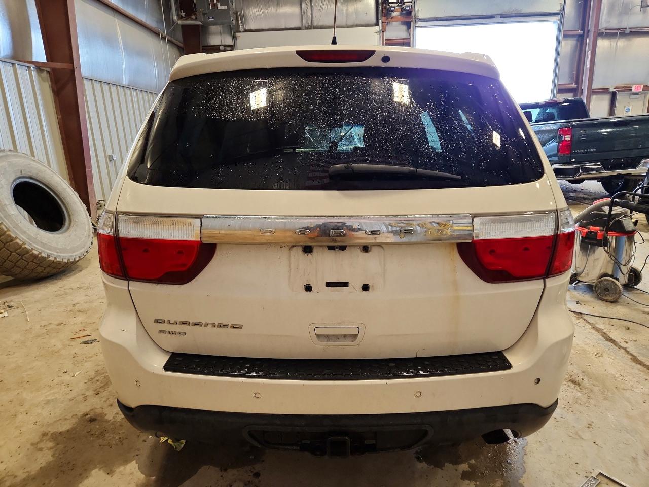 2011 Dodge Durango Express White vin: 1D4RE2GG6BC624221