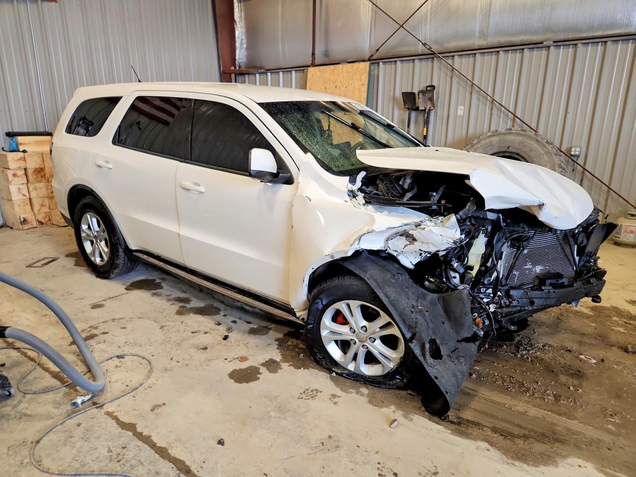 2011 Dodge Durango Express White vin: 1D4RE2GG6BC624221