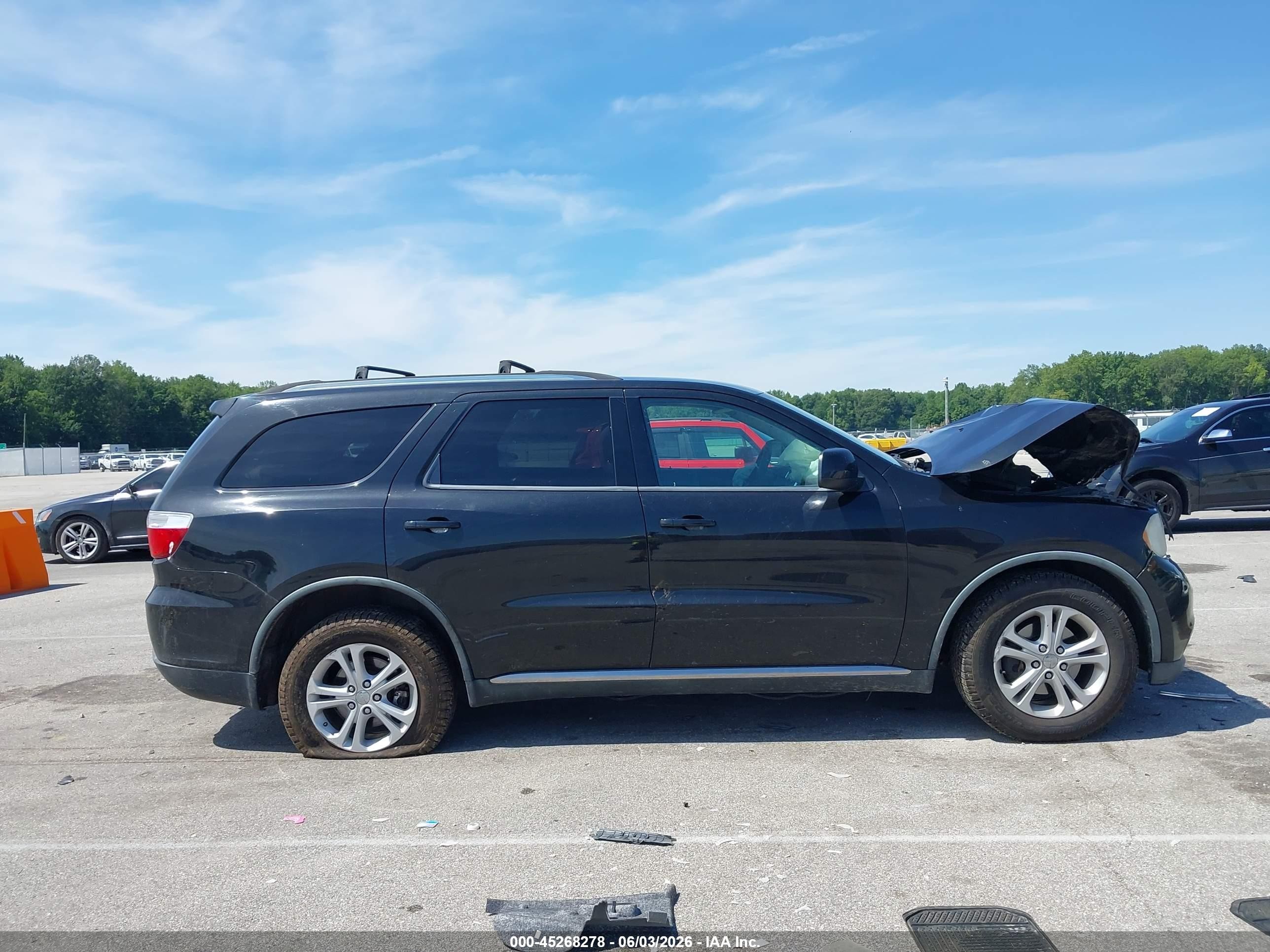 2011 Dodge Durango Express Black vin: 1D4RE2GG6BC668087
