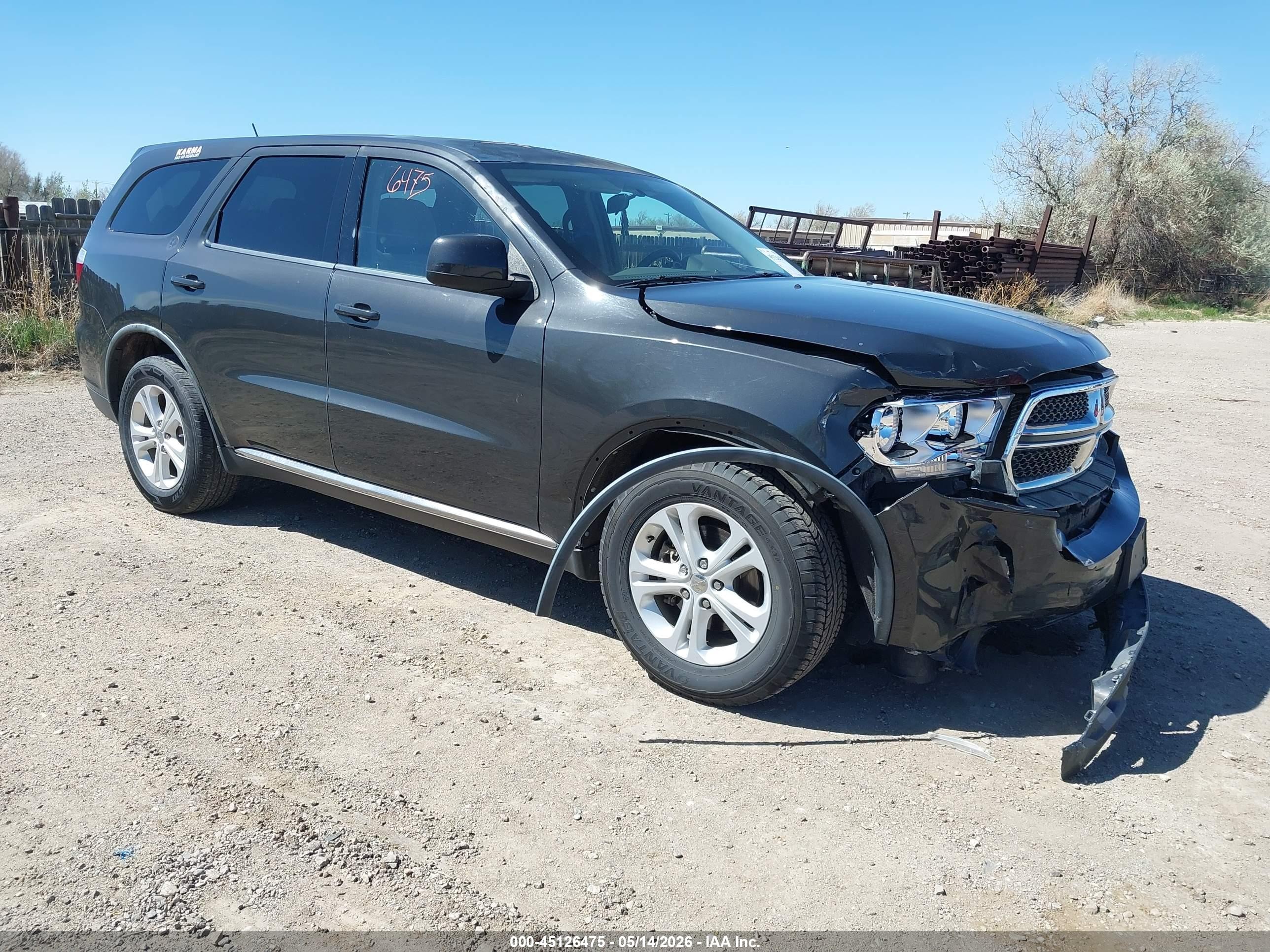 2011 Dodge Durango Express Black vin: 1D4RE2GG7BC730788