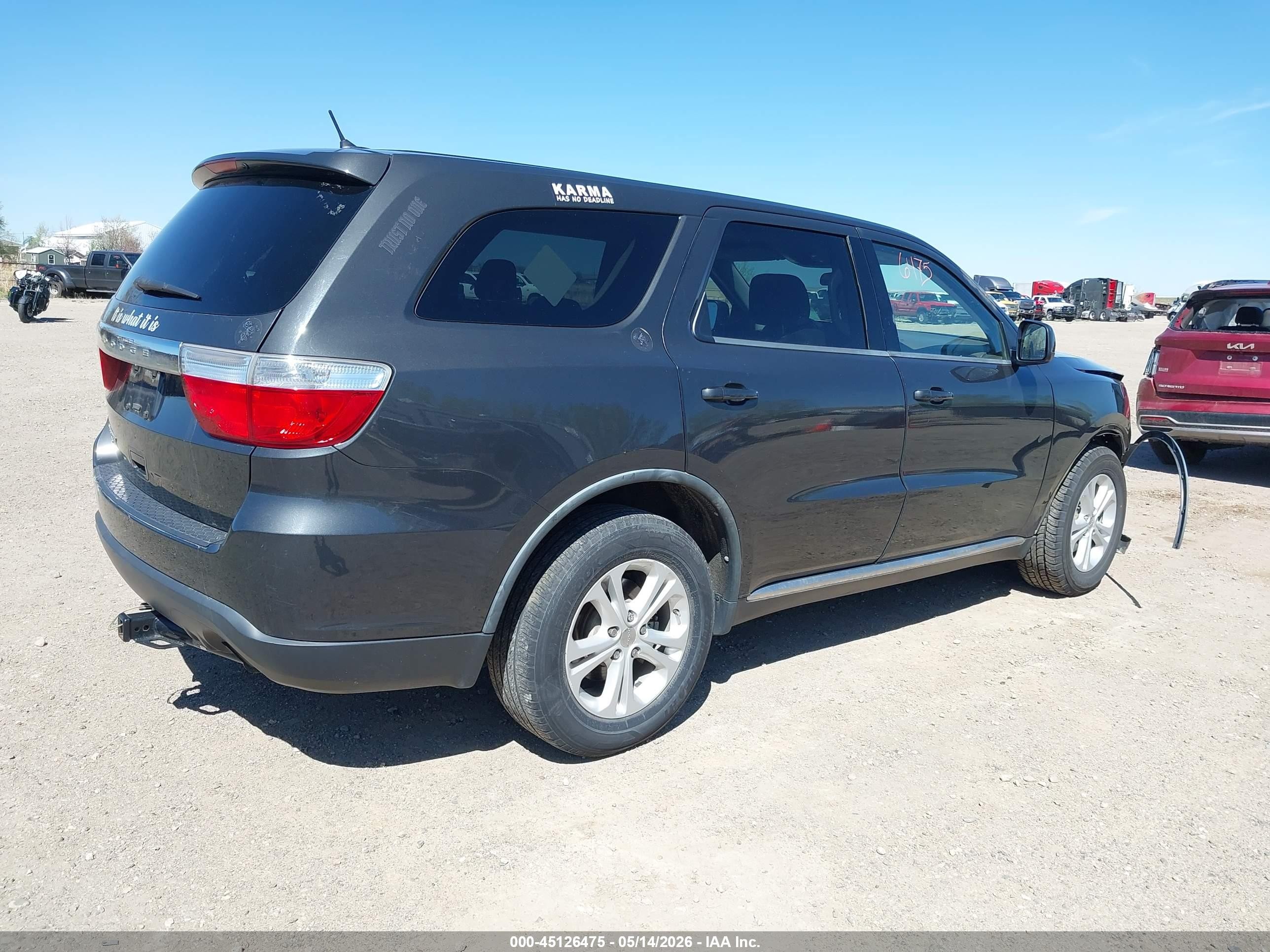 2011 Dodge Durango Express Black vin: 1D4RE2GG7BC730788