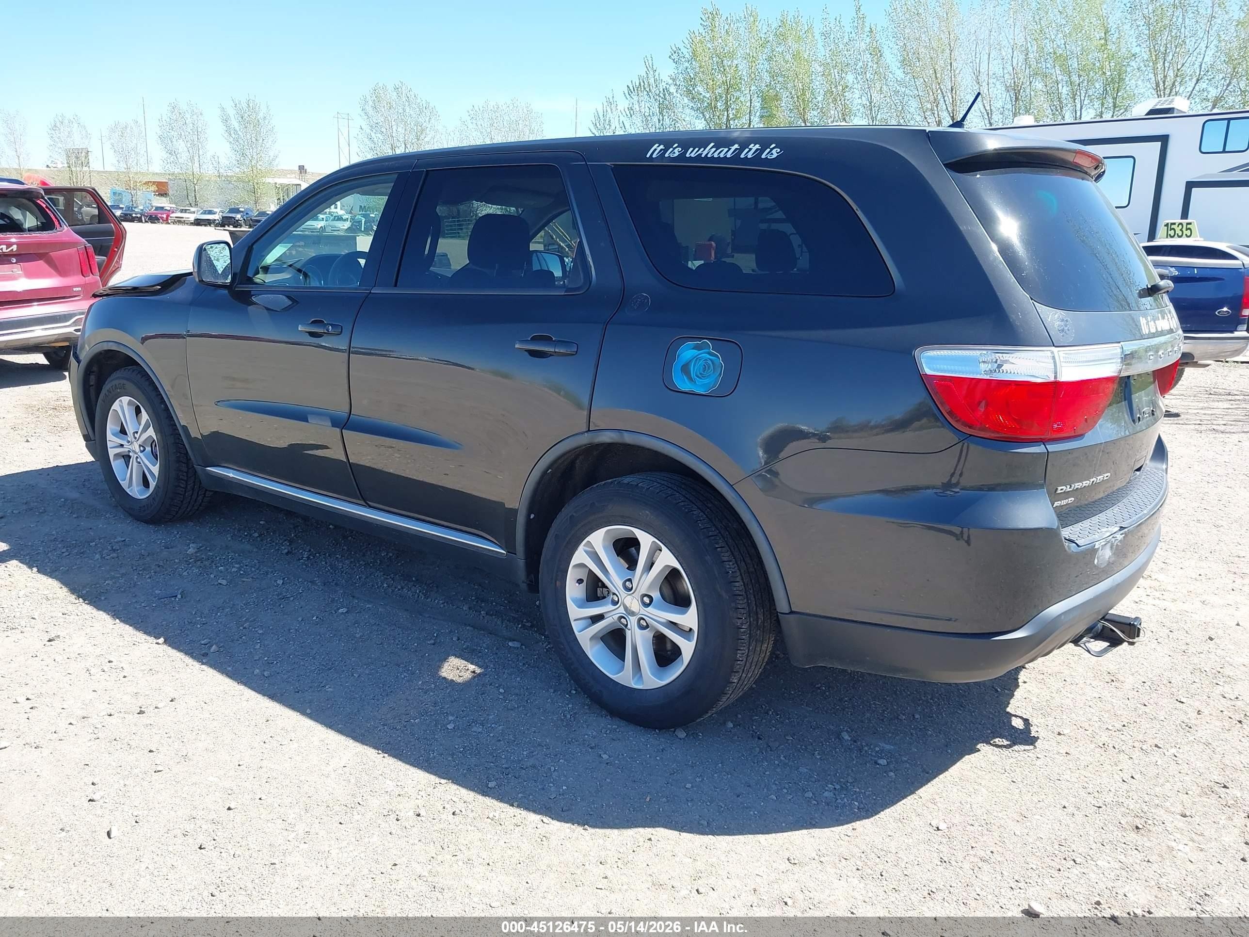 2011 Dodge Durango Express Black vin: 1D4RE2GG7BC730788