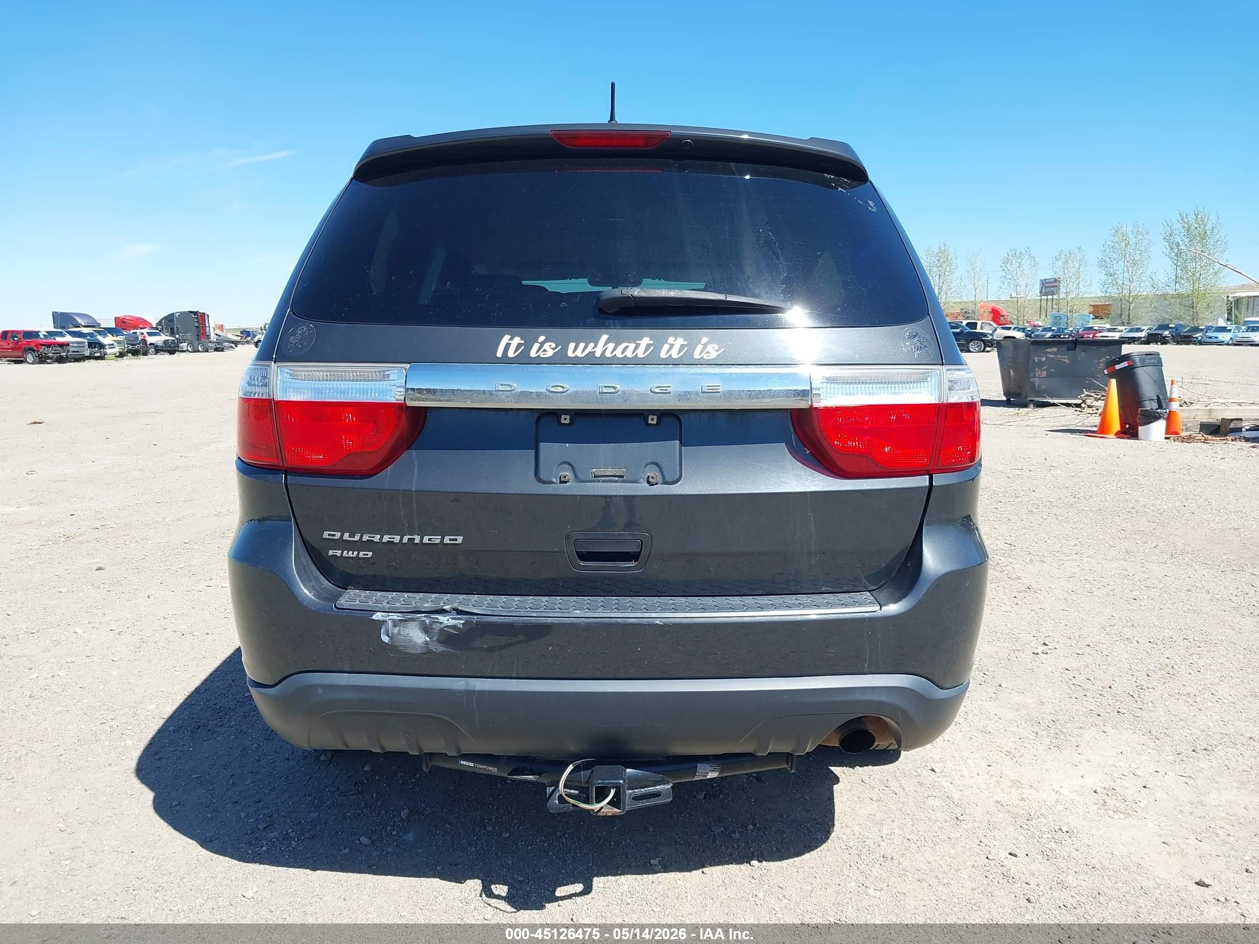 2011 Dodge Durango Express Black vin: 1D4RE2GG7BC730788
