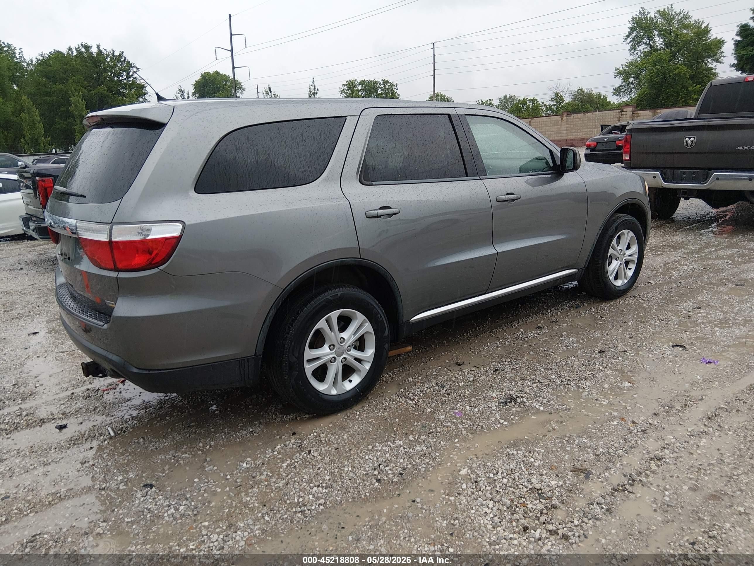 2011 Dodge Durango Express Gray vin: 1D4RE2GG7BC746442