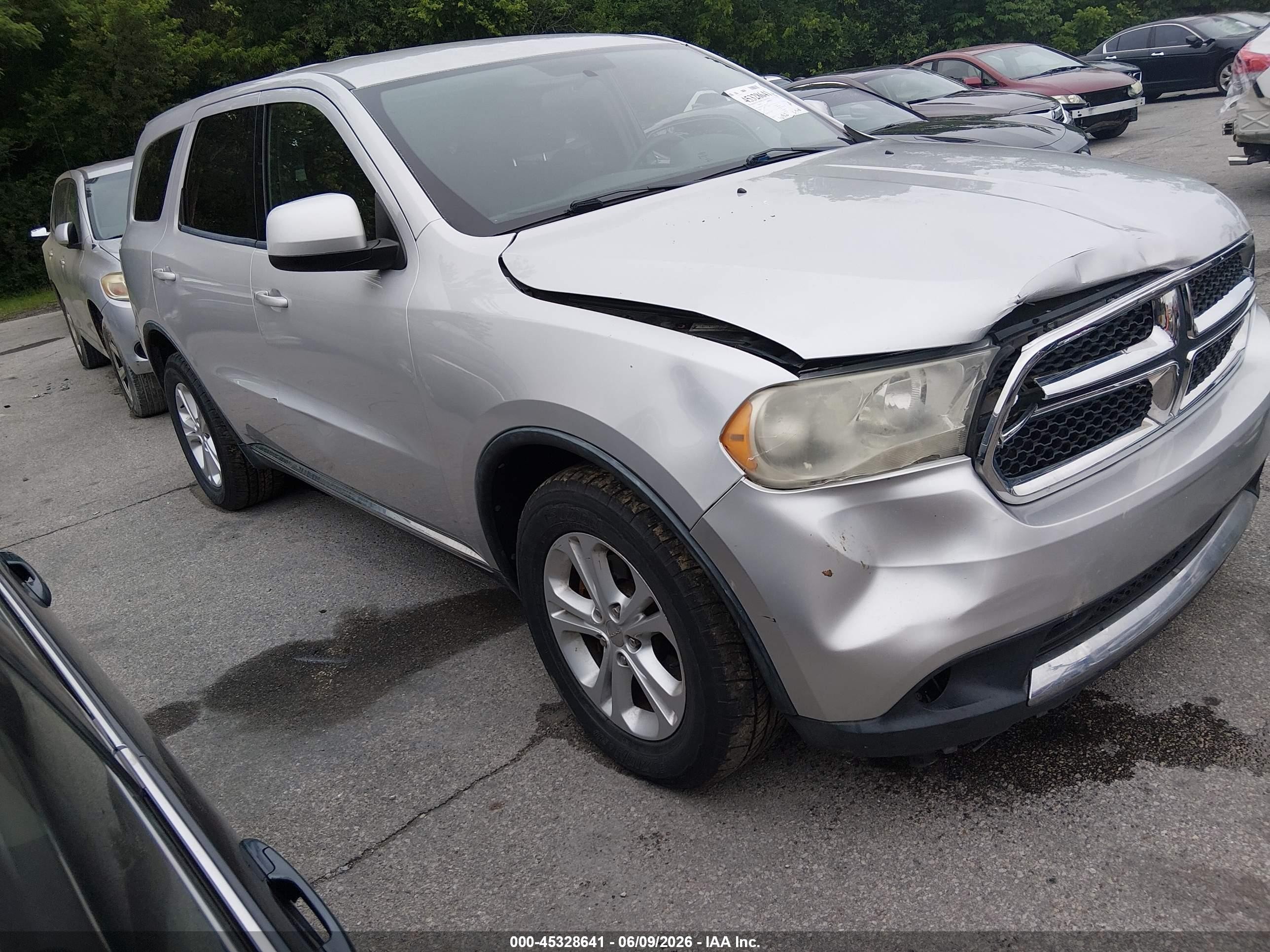 2011 Dodge Durango Express Silver vin: 1D4RE2GG8BC617206