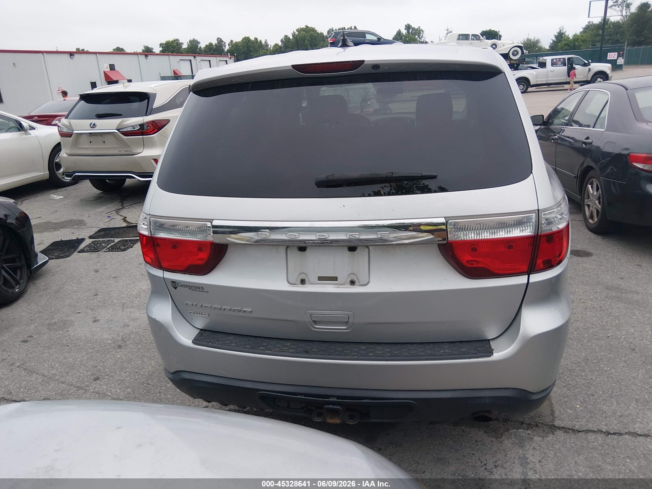 2011 Dodge Durango Express Silver vin: 1D4RE2GG8BC617206