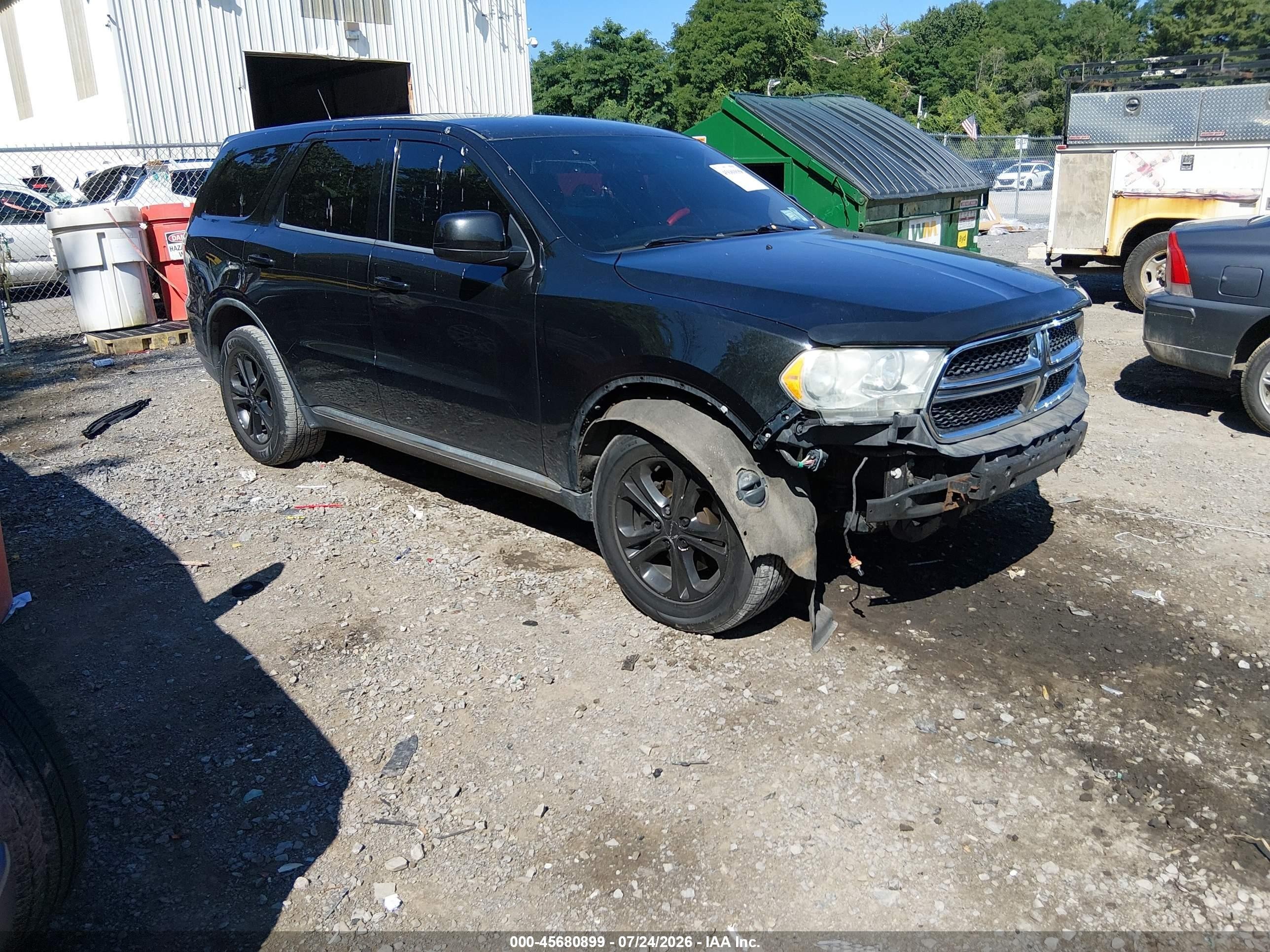 2011 Dodge Durango Express Black vin: 1D4RE2GG8BC684792