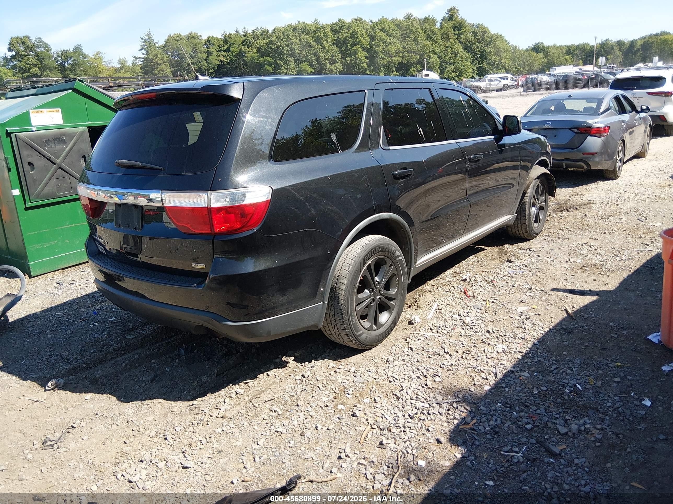 2011 Dodge Durango Express Black vin: 1D4RE2GG8BC684792