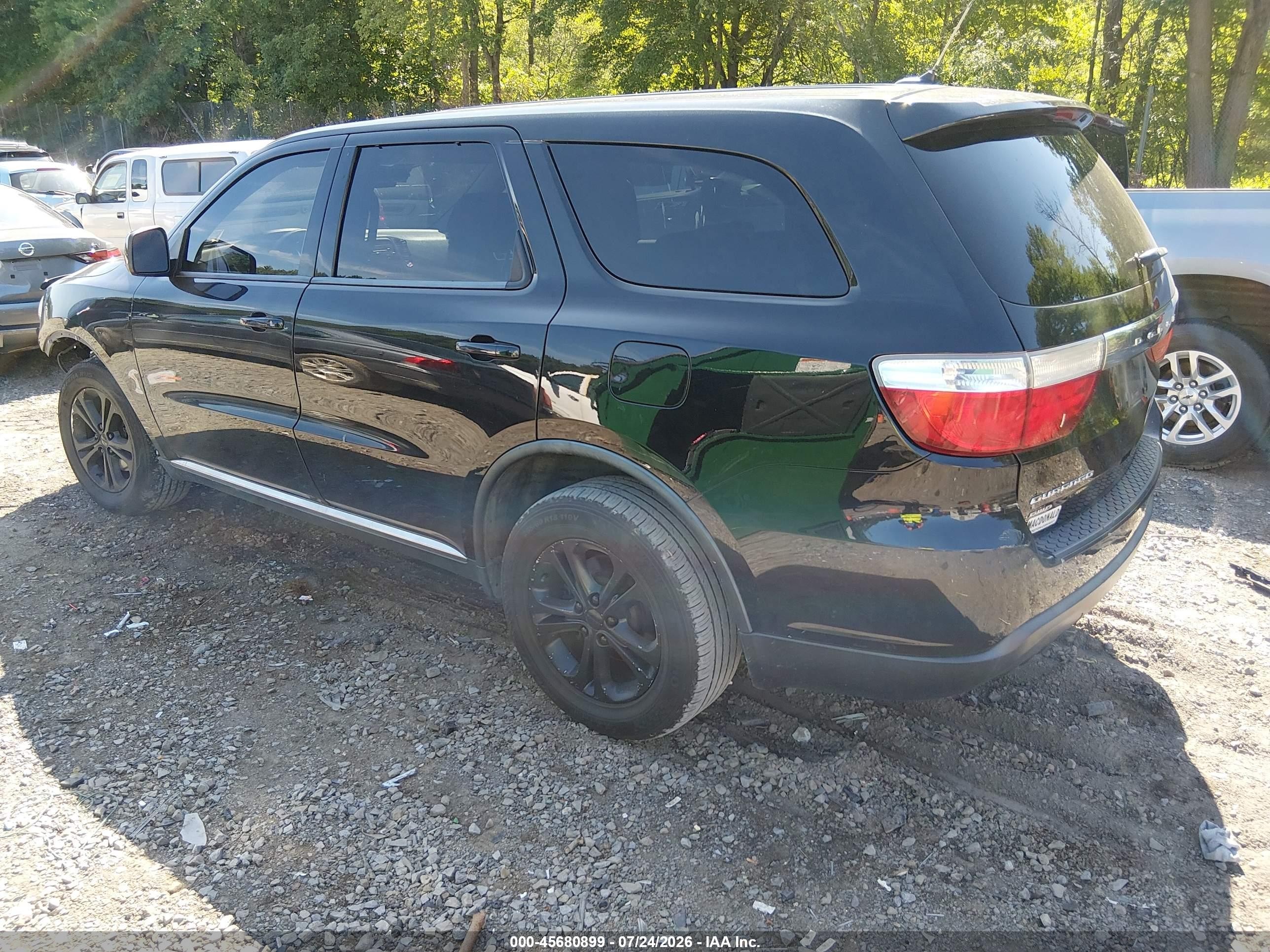 2011 Dodge Durango Express Black vin: 1D4RE2GG8BC684792