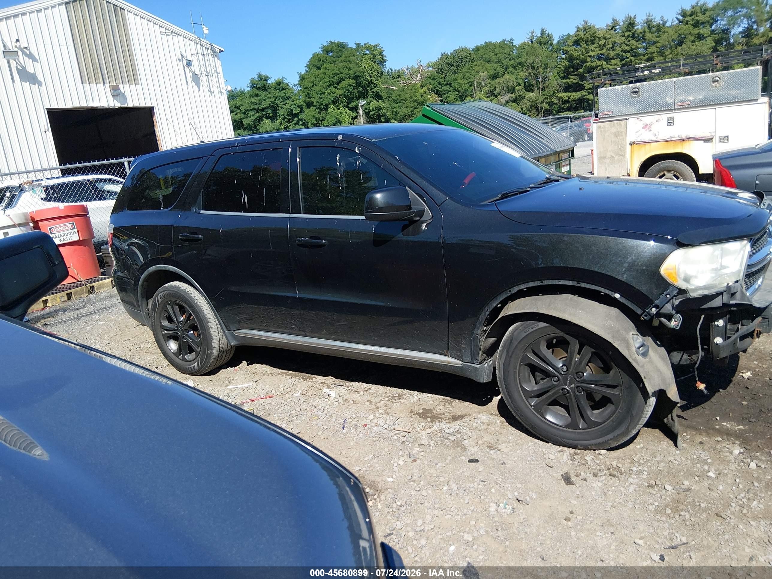 2011 Dodge Durango Express Black vin: 1D4RE2GG8BC684792