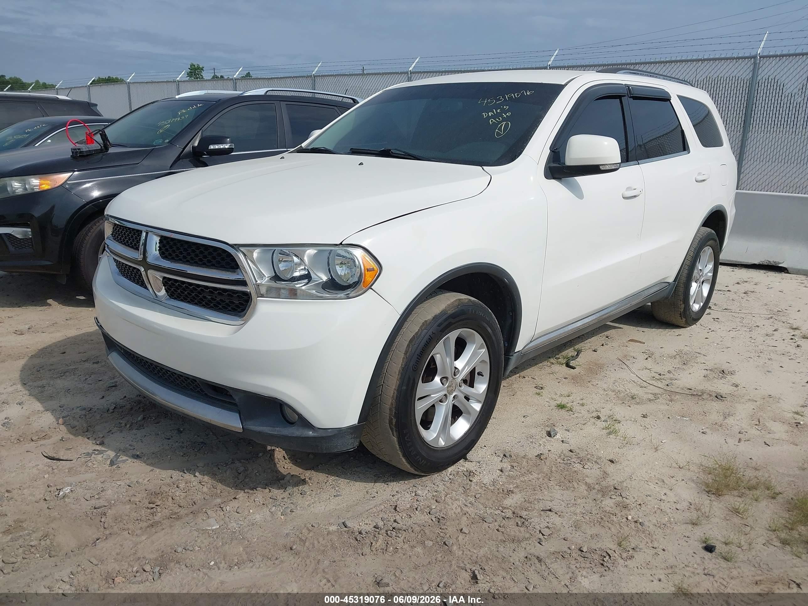 2011 Dodge Durango Crew White vin: 1D4RE4GG0BC720471