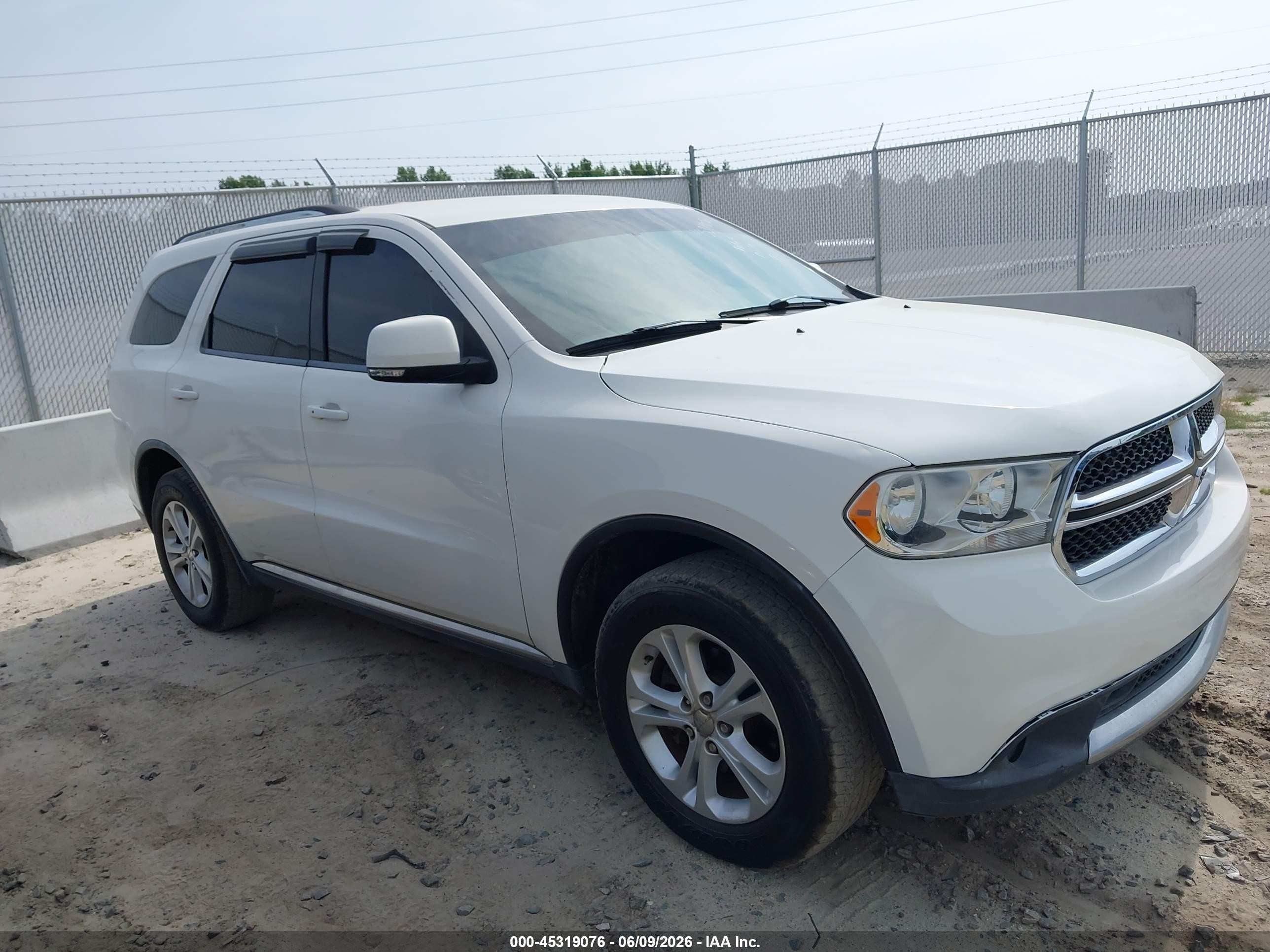 2011 Dodge Durango Crew White vin: 1D4RE4GG0BC720471