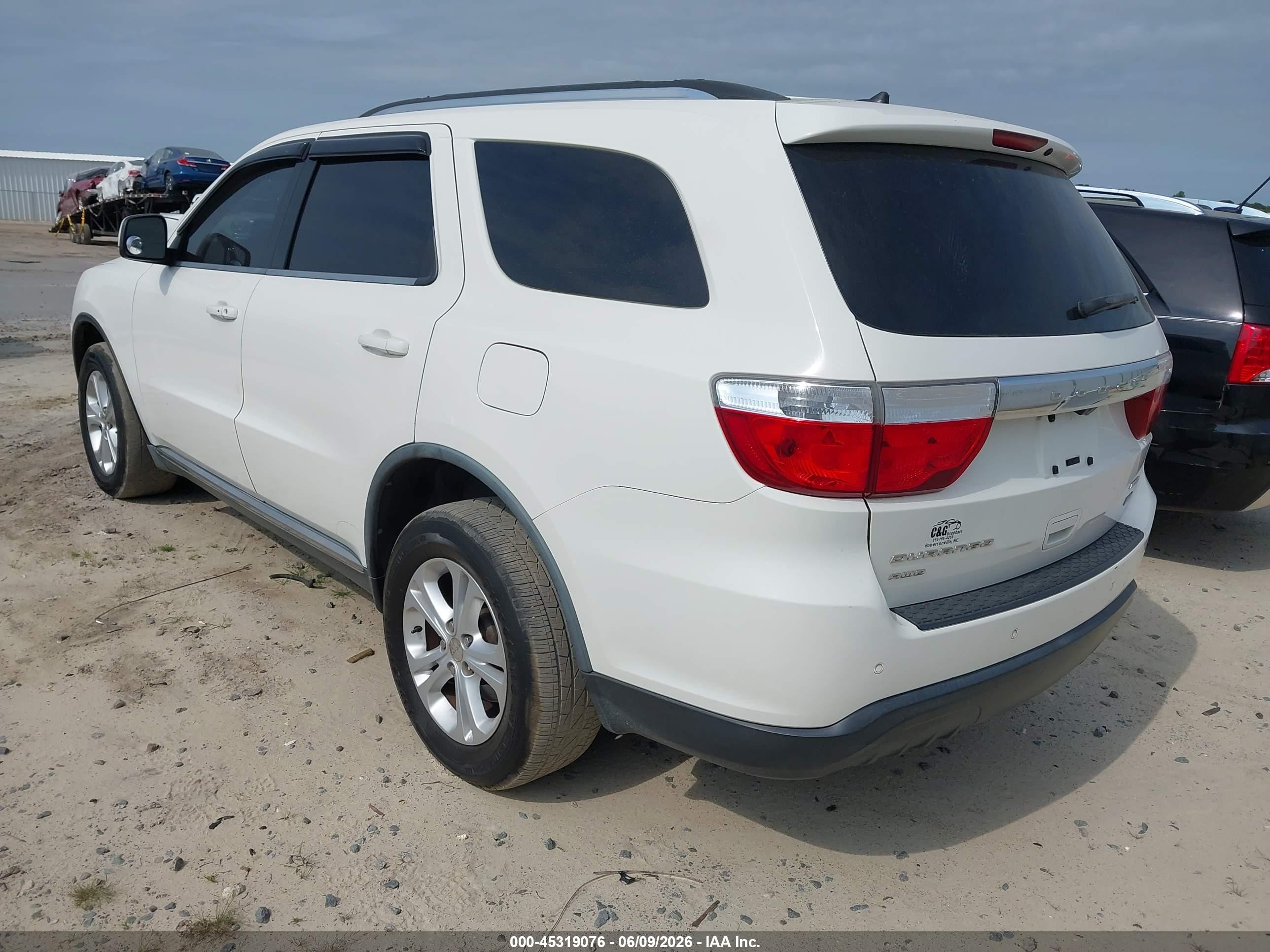 2011 Dodge Durango Crew White vin: 1D4RE4GG0BC720471
