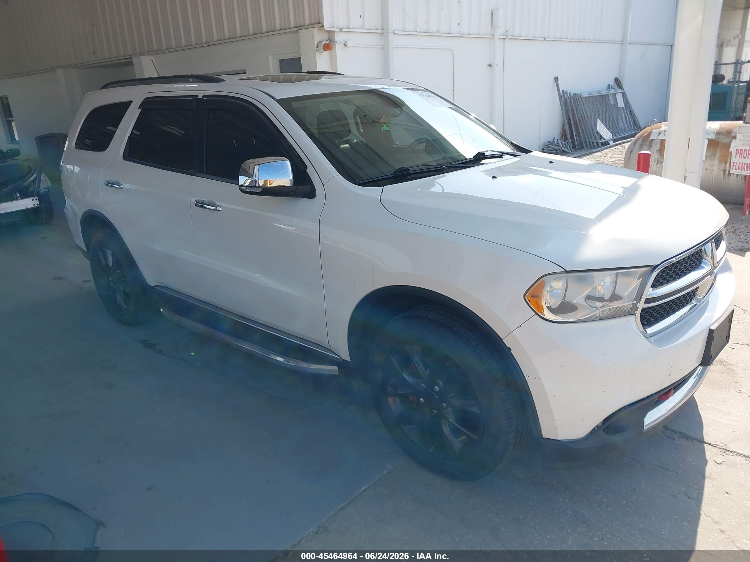 2011 Dodge Durango Crew Белый vin: 1D4RE4GG1BC720737