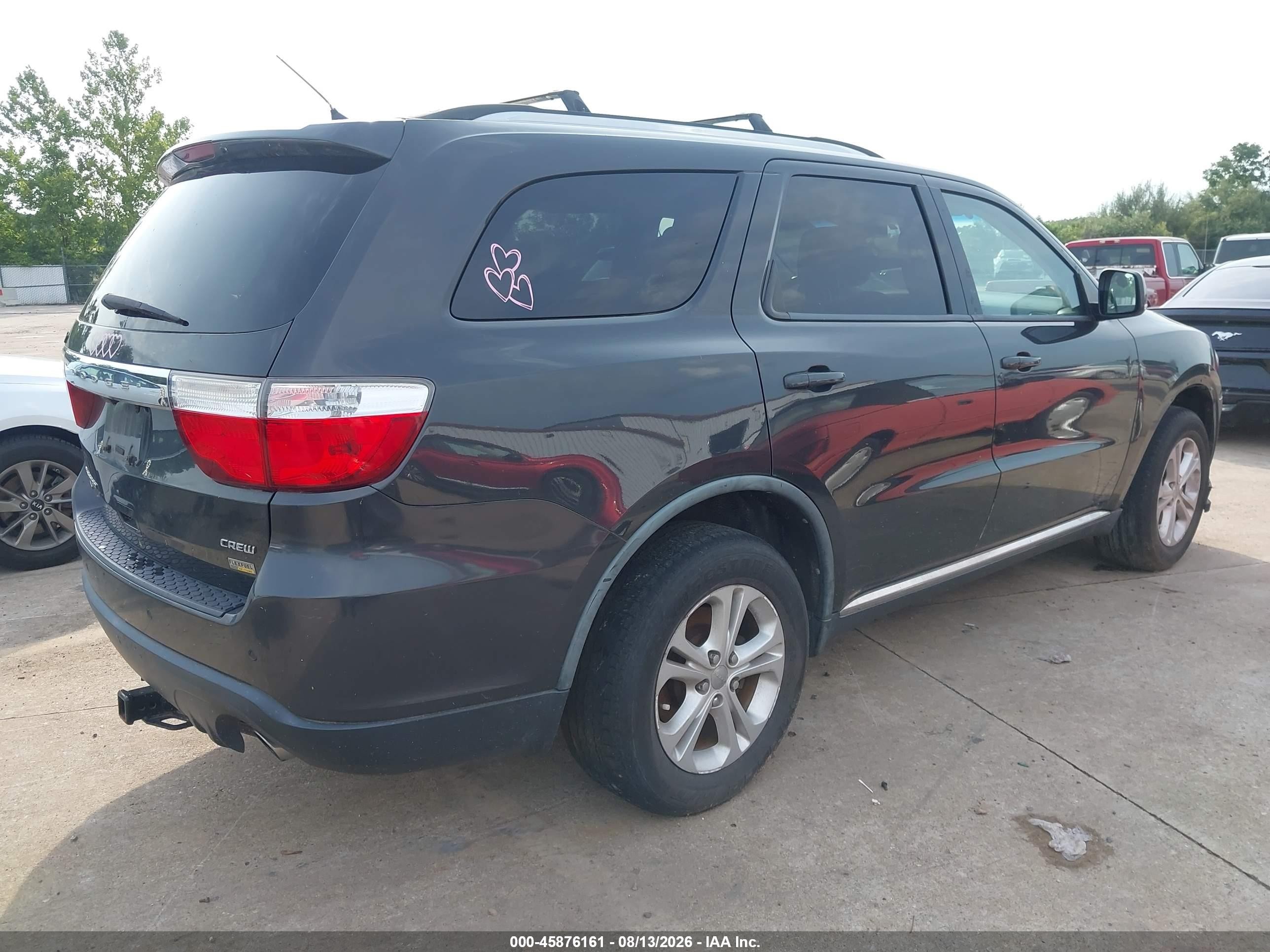 2011 Dodge Durango Crew Gray vin: 1D4RE4GG2BC625426