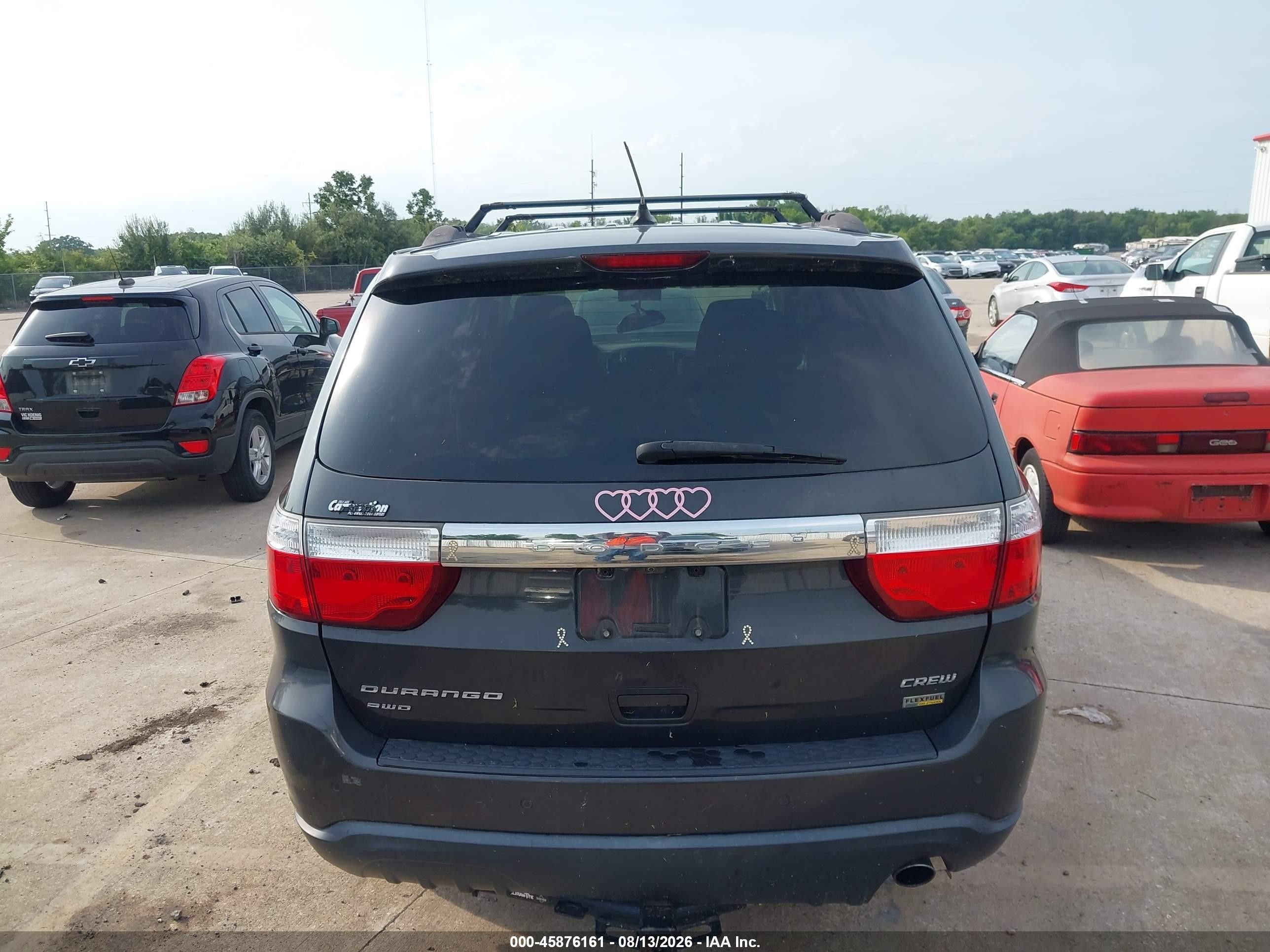 2011 Dodge Durango Crew Gray vin: 1D4RE4GG2BC625426