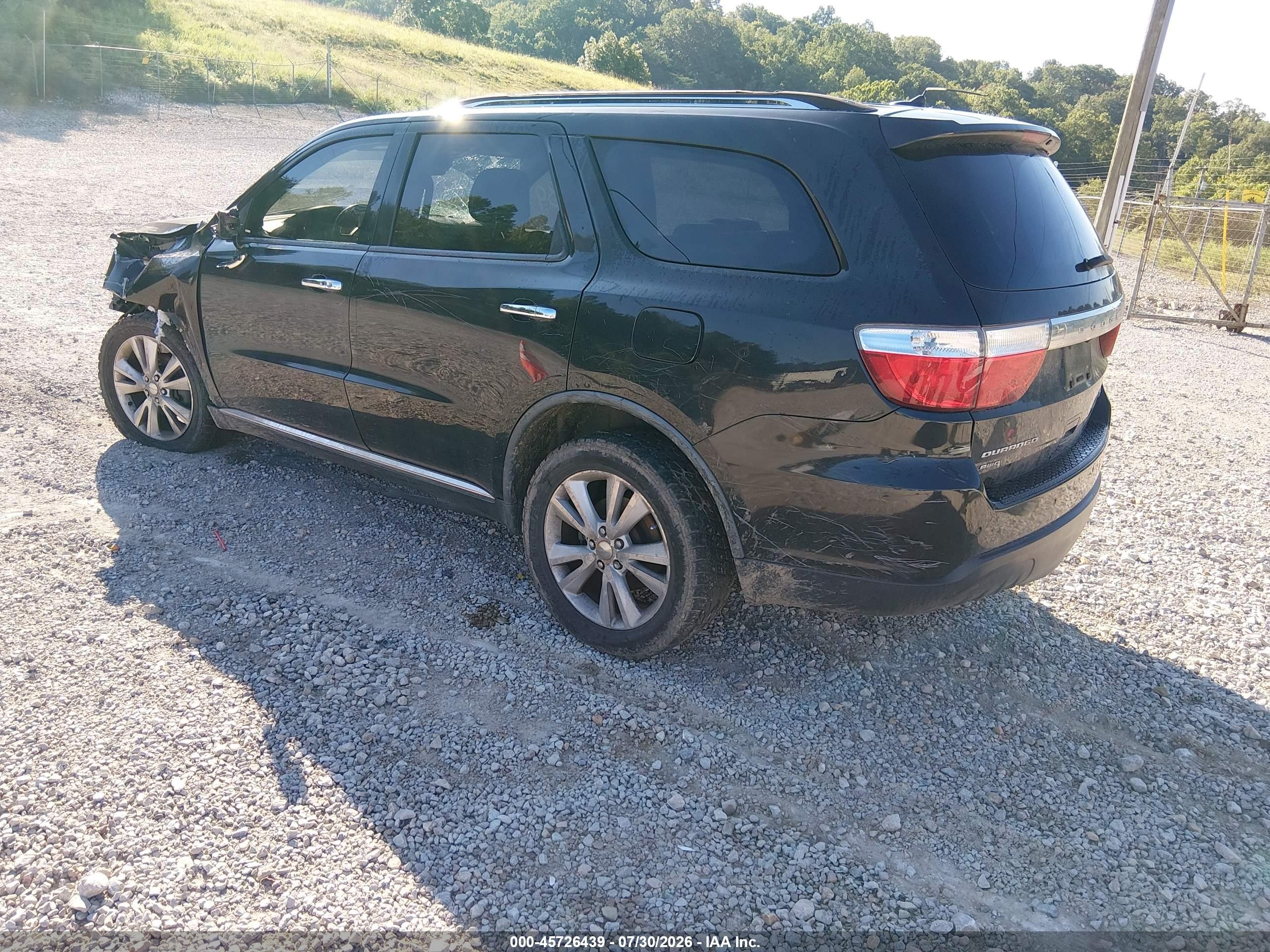 2011 Dodge Durango Crew Black vin: 1D4RE4GG2BC654117