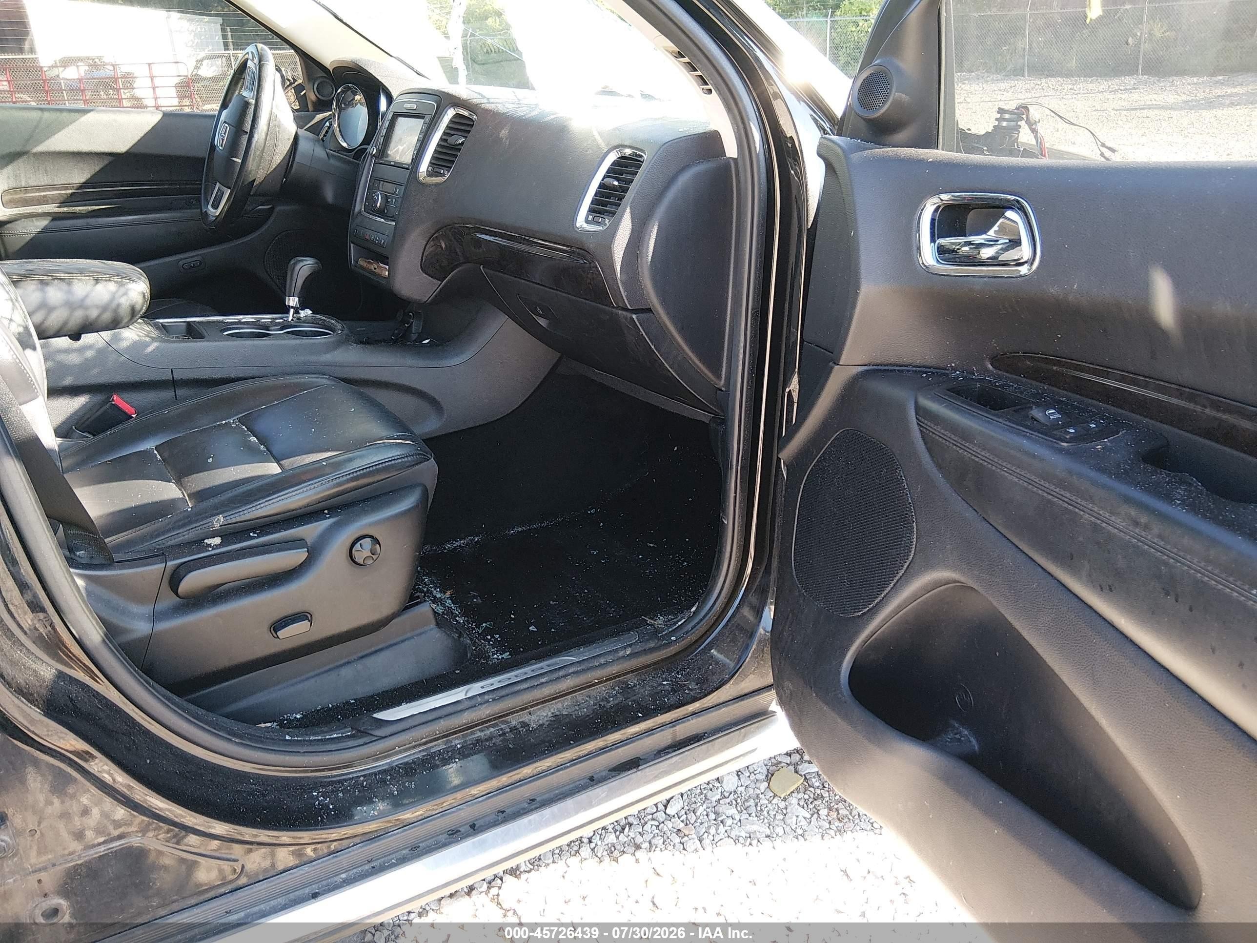 2011 Dodge Durango Crew Black vin: 1D4RE4GG2BC654117