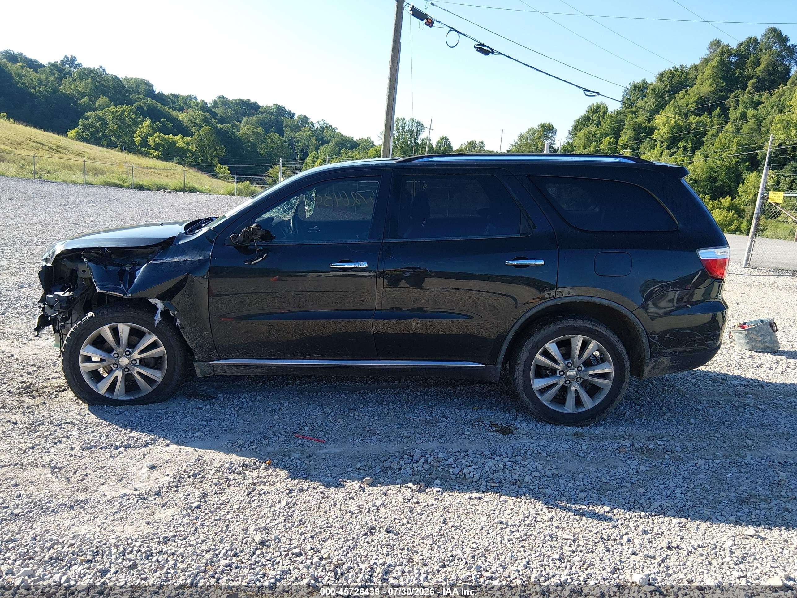 2011 Dodge Durango Crew Black vin: 1D4RE4GG2BC654117