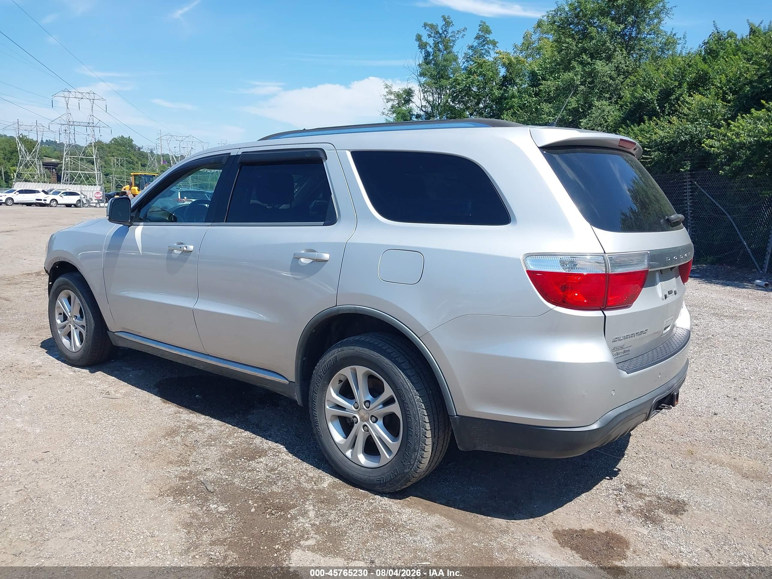 2011 Dodge Durango Crew Silver vin: 1D4RE4GG2BC732377
