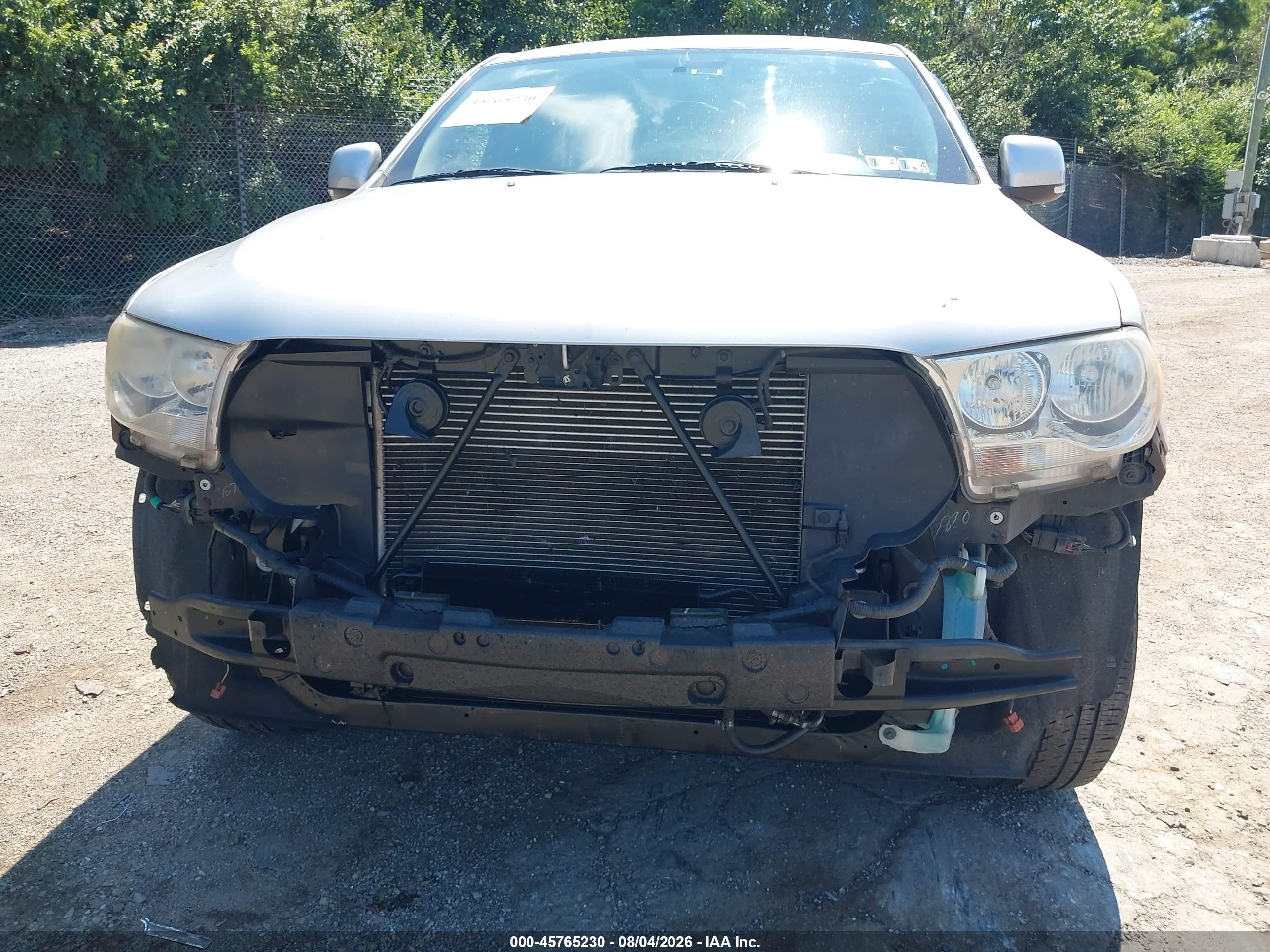 2011 Dodge Durango Crew Silver vin: 1D4RE4GG2BC732377
