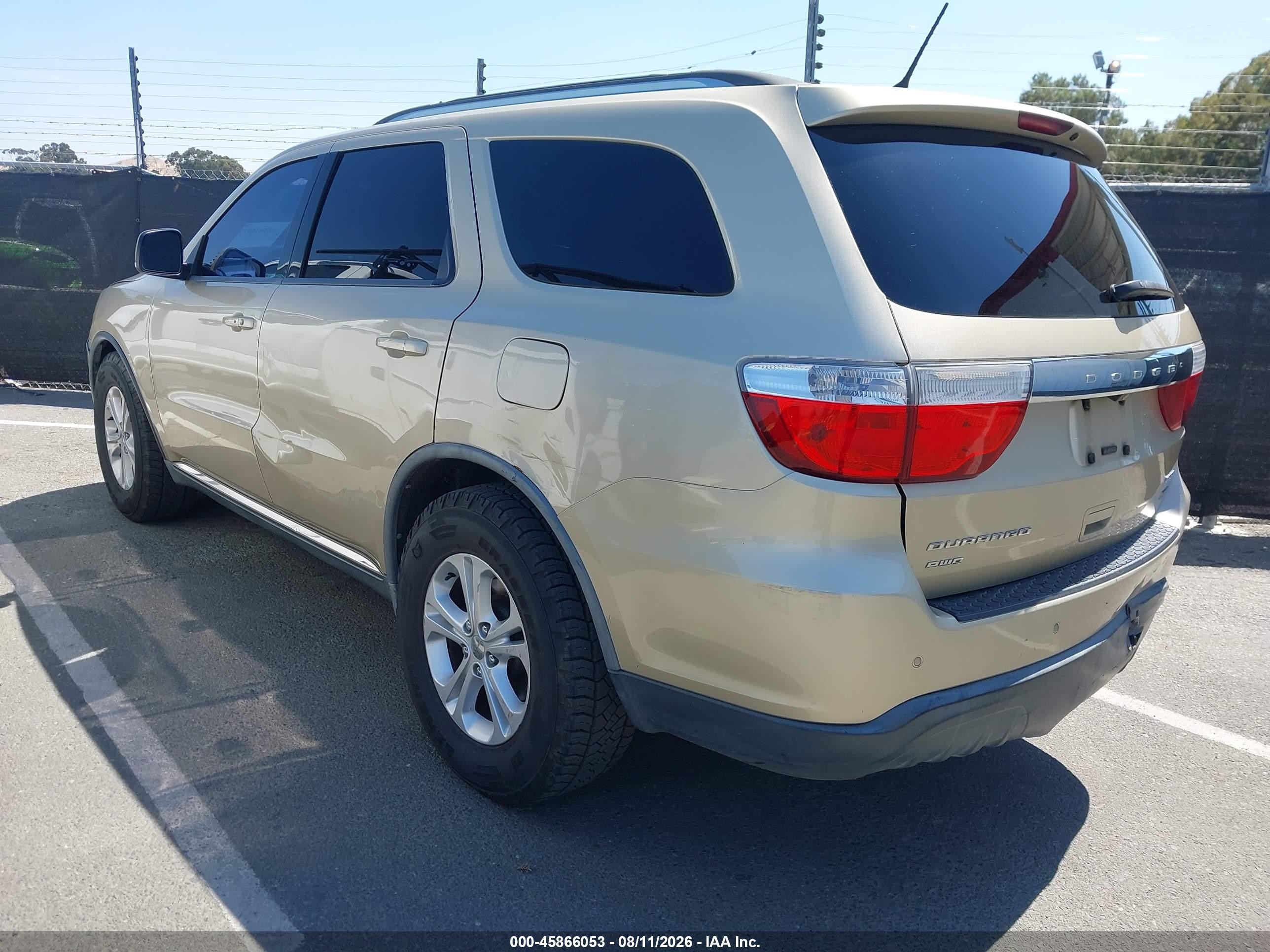 2011 Dodge Durango Crew Gold vin: 1D4RE4GG2BC742360