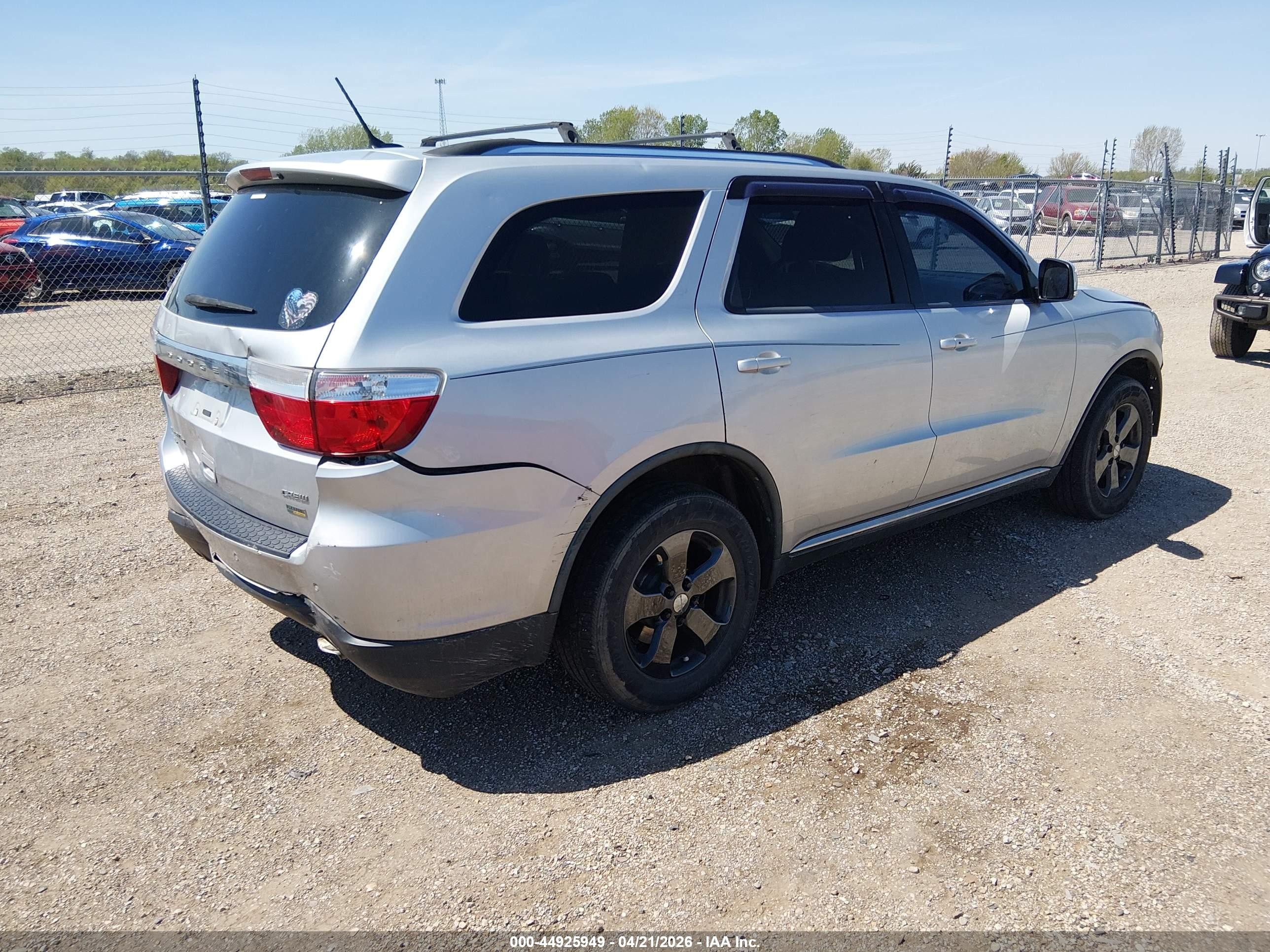 2011 Dodge Durango Crew Silver vin: 1D4RE4GG3BC650738