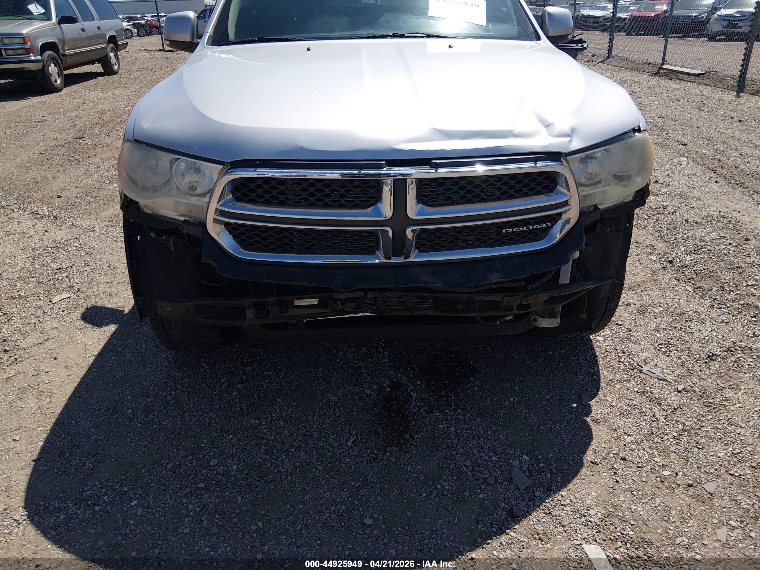 2011 Dodge Durango Crew Silver vin: 1D4RE4GG3BC650738