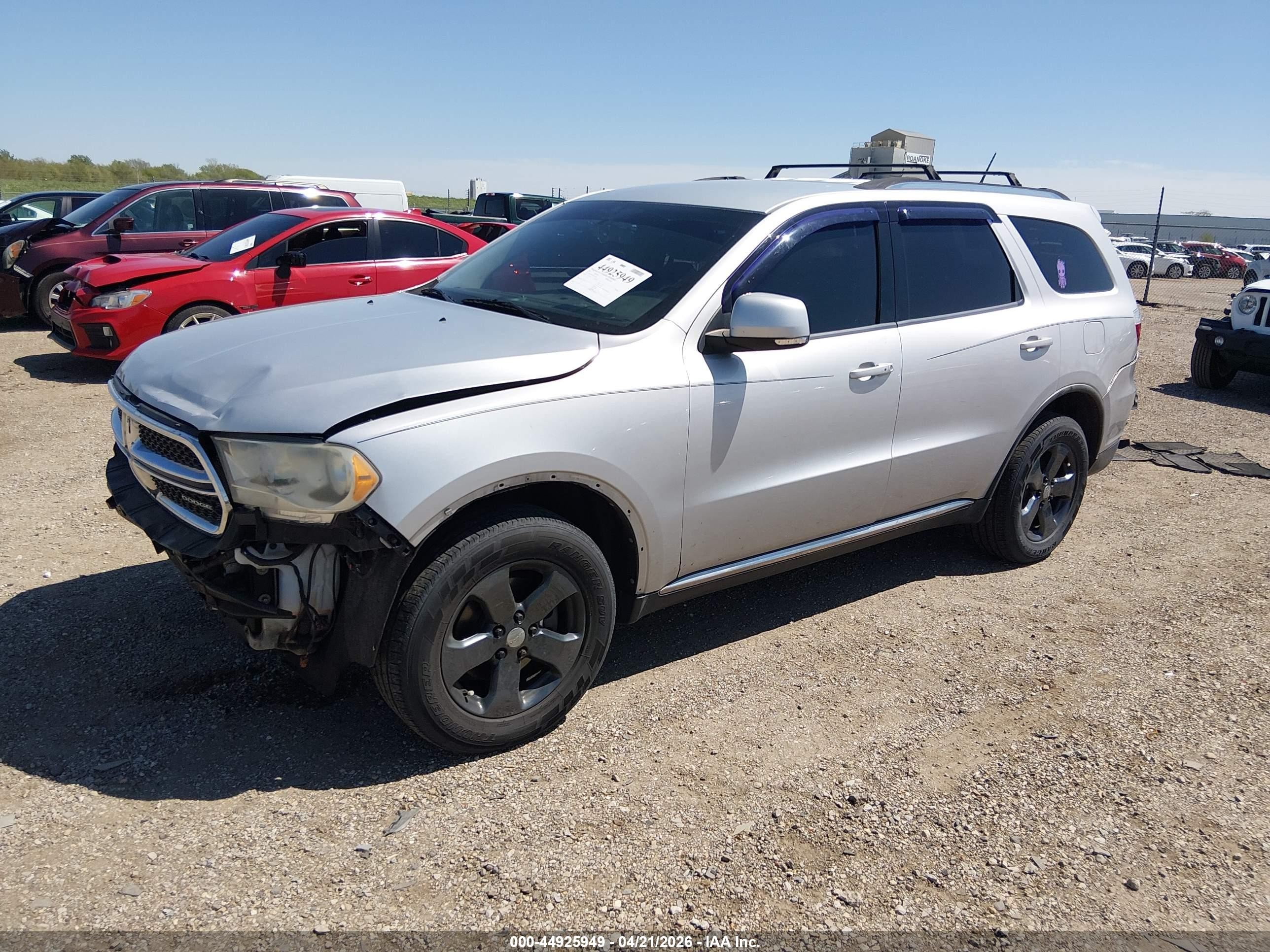 2011 Dodge Durango Crew Silver vin: 1D4RE4GG3BC650738