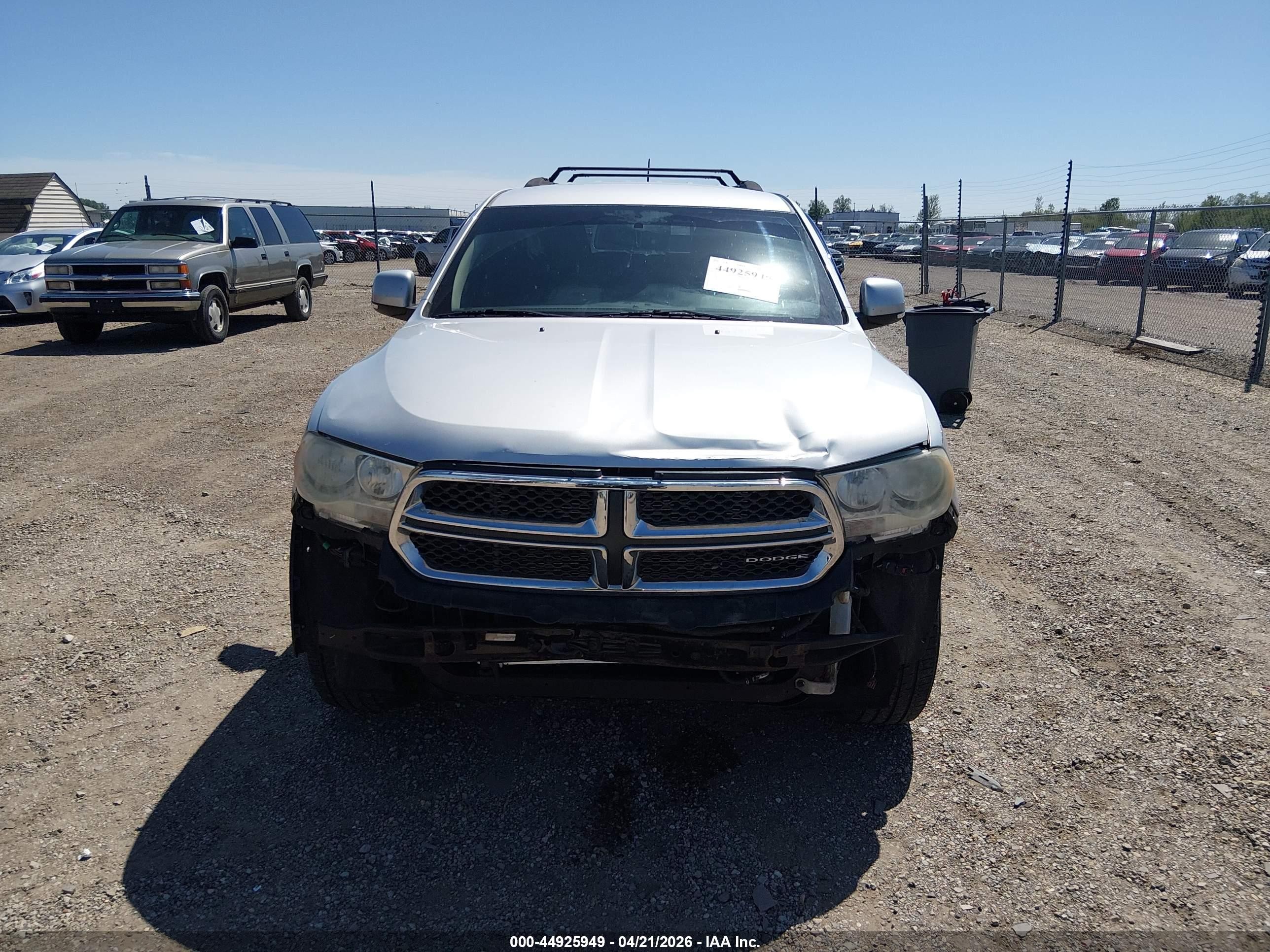 2011 Dodge Durango Crew Silver vin: 1D4RE4GG3BC650738